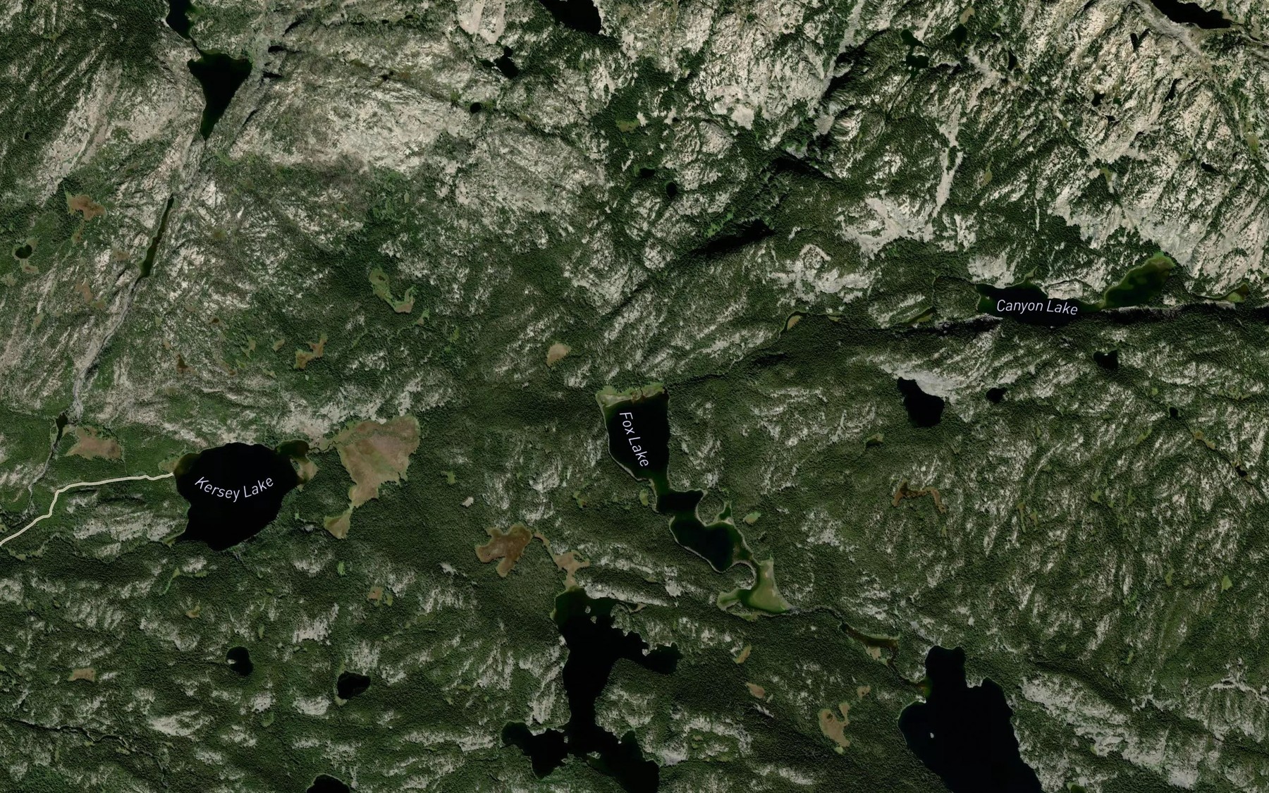 Satellite map of the Russell Creek