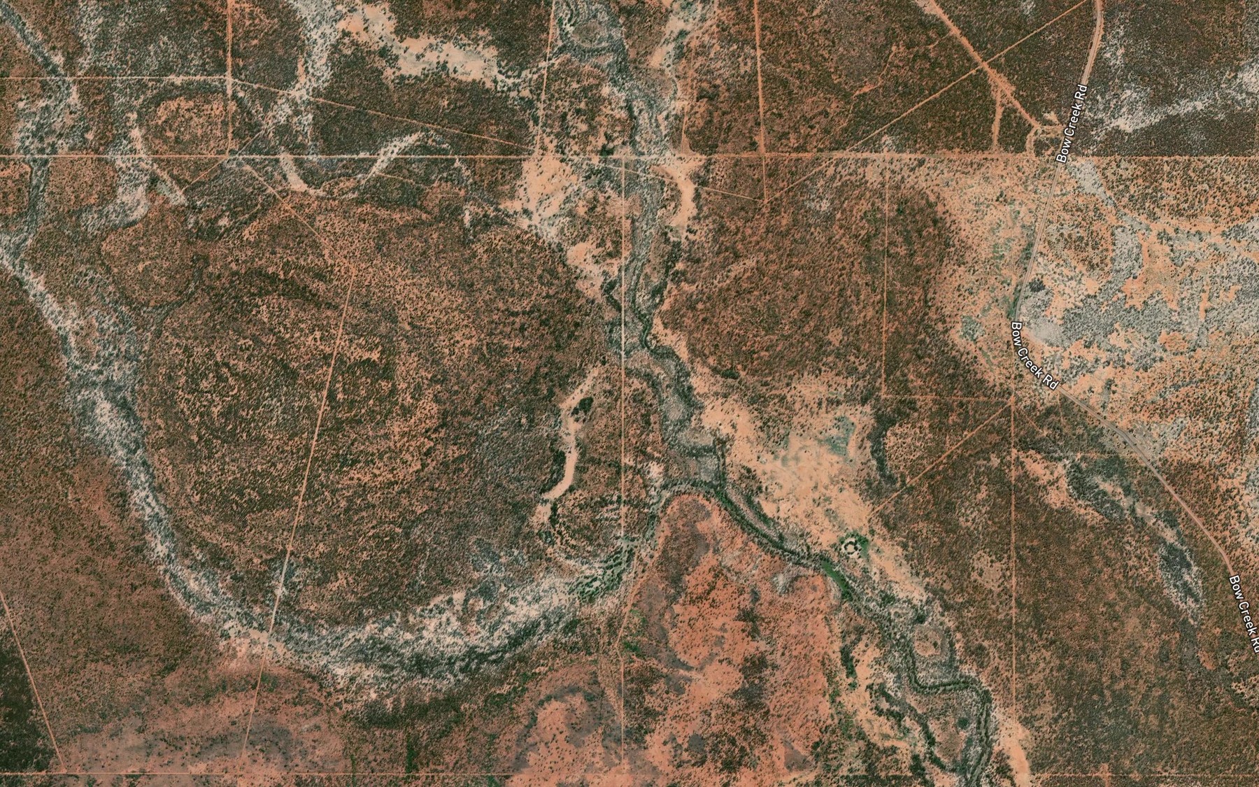 Satellite map of the Tooloomi Spring
