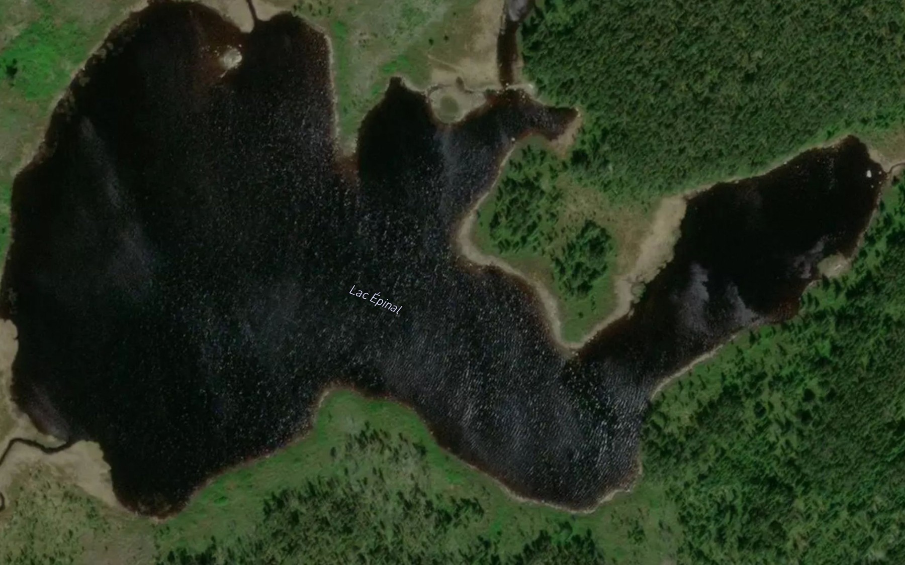 Satellite map of the Lac Epinal