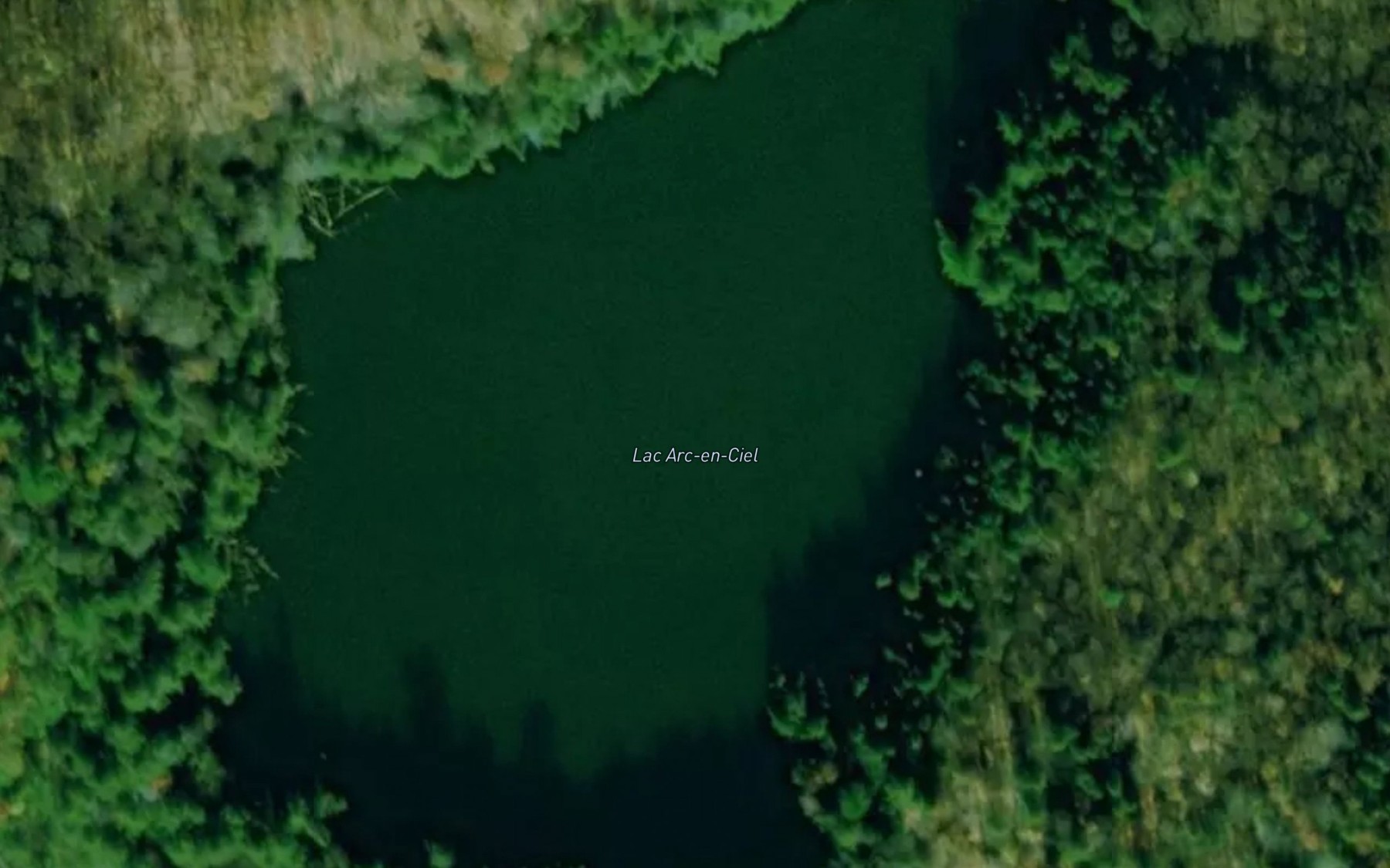 Satellite map of the Lac Arc-en-Ciel