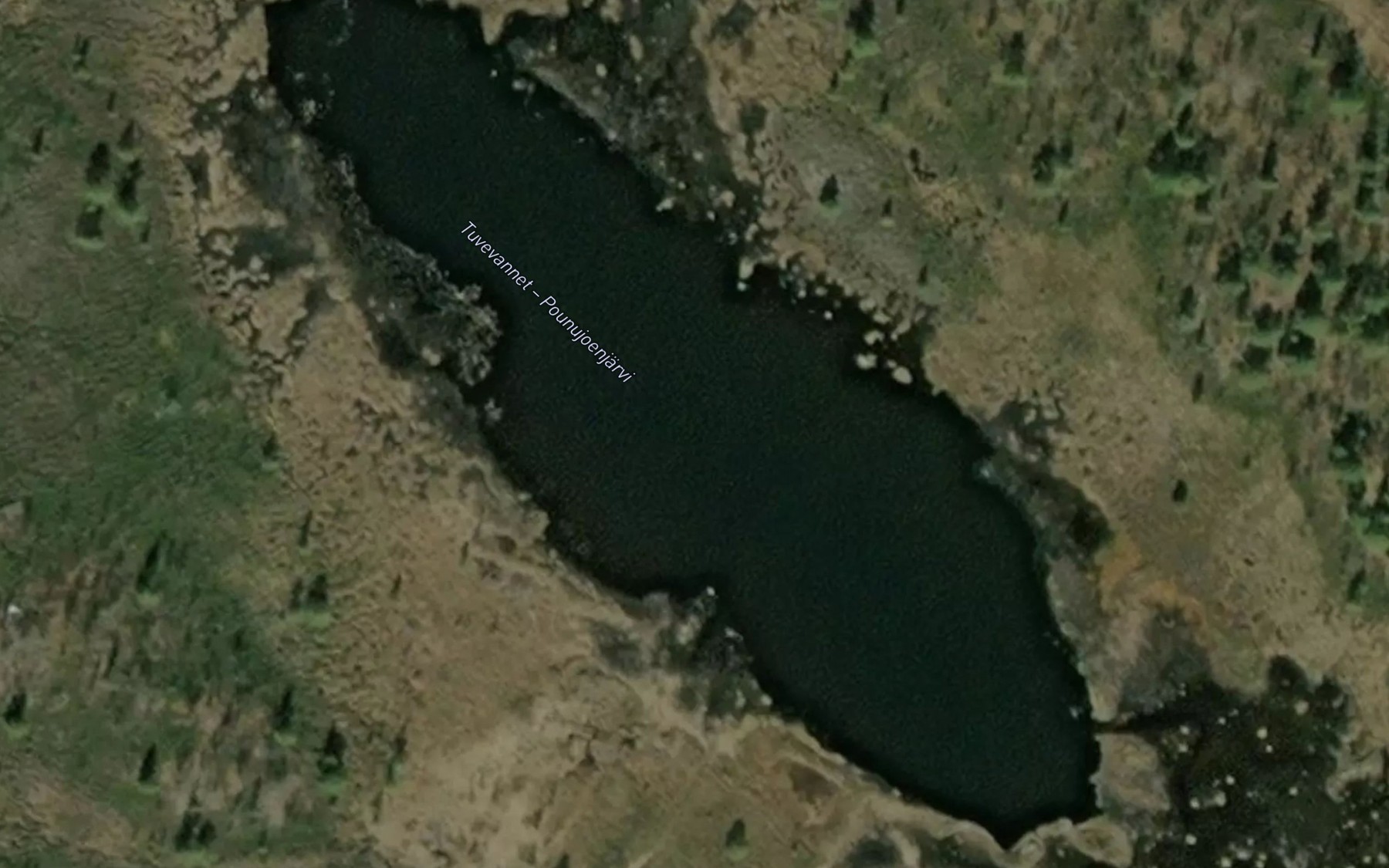 Satellite map of the Tuvevatnet
