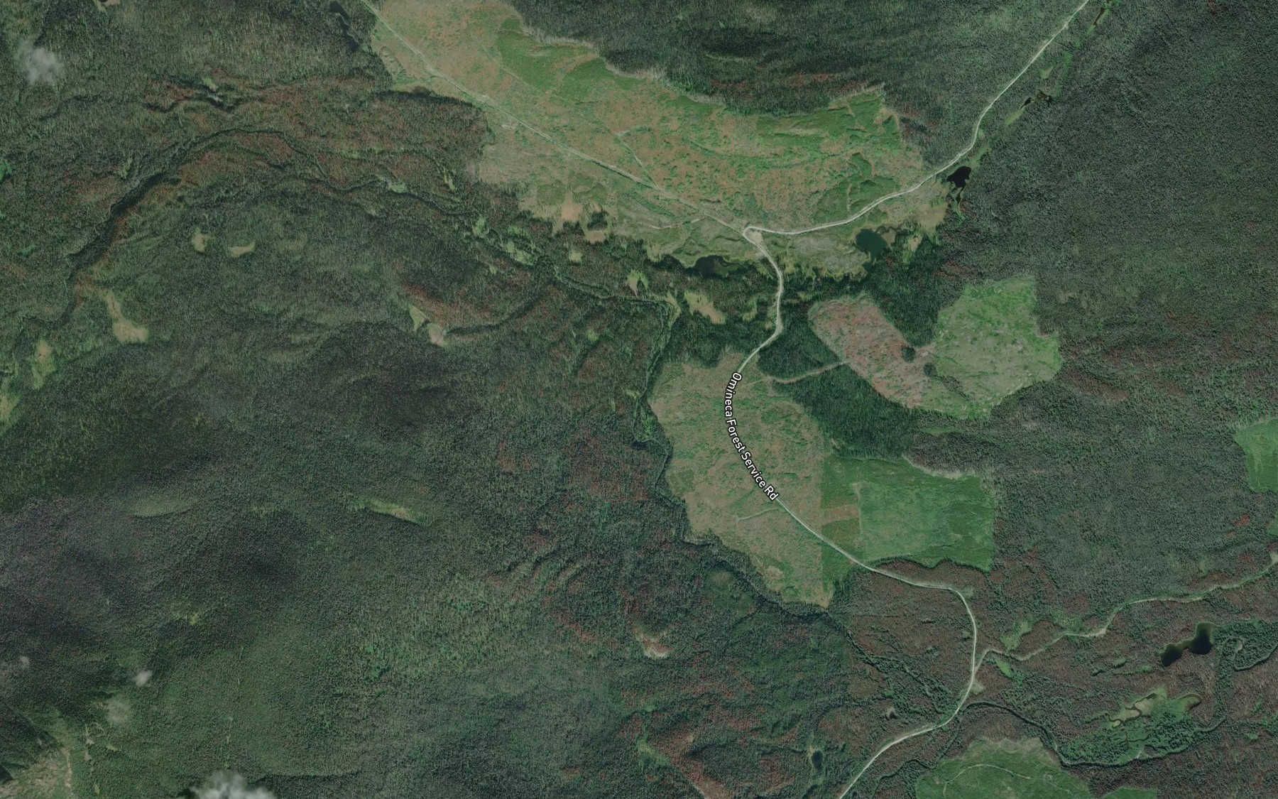 Satellite map of the Beaverpond Creek