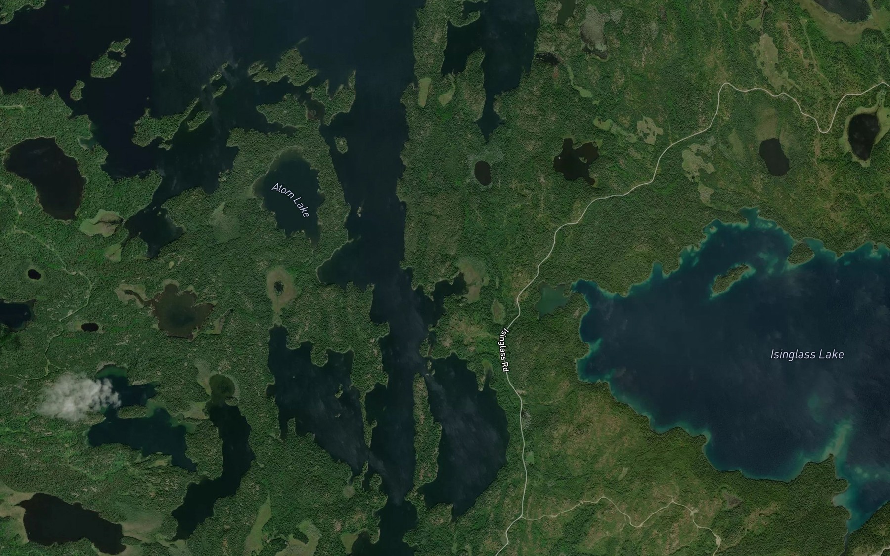 Satellite map of the Scott Bay