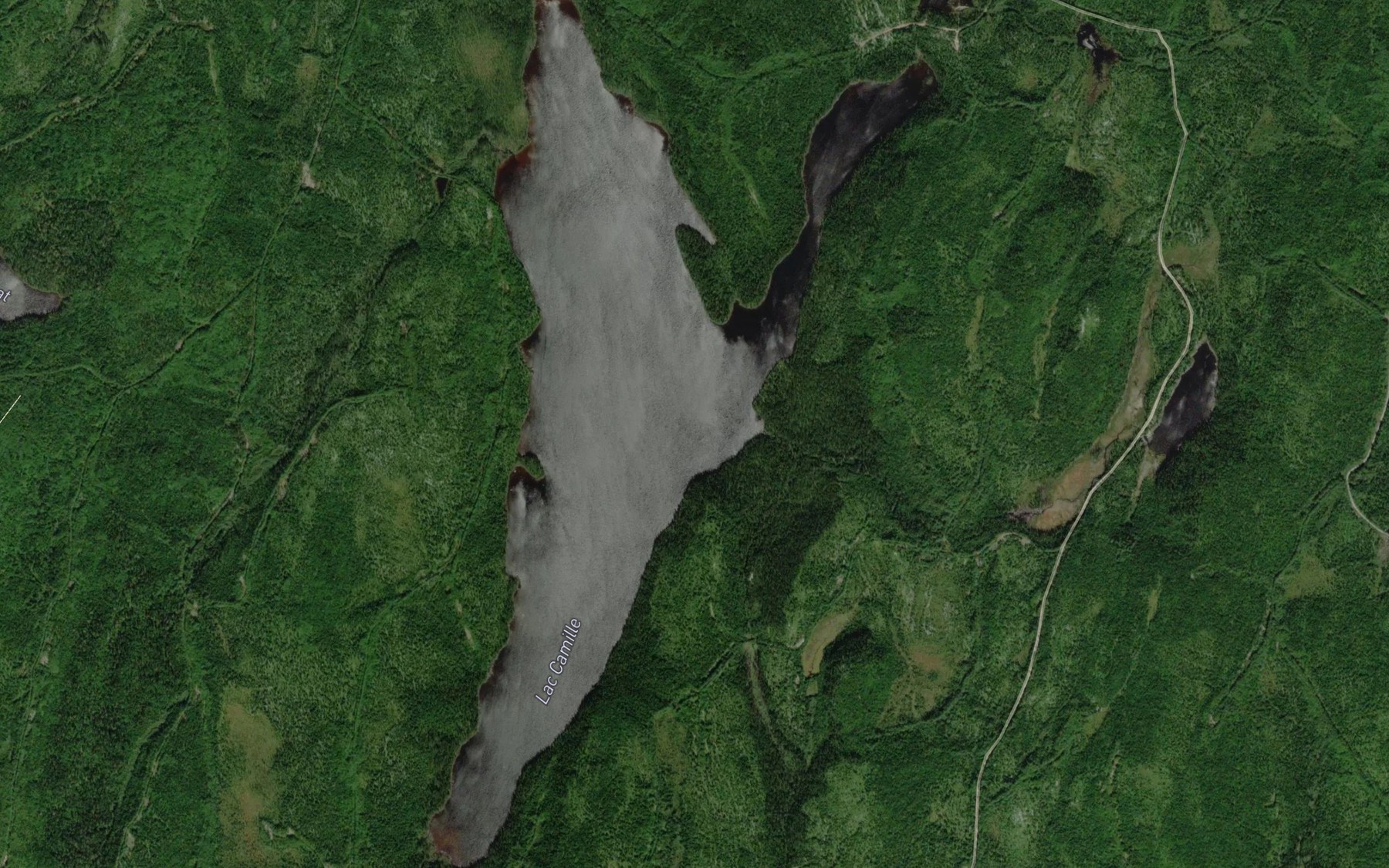 Satellite map of the Lac Camille