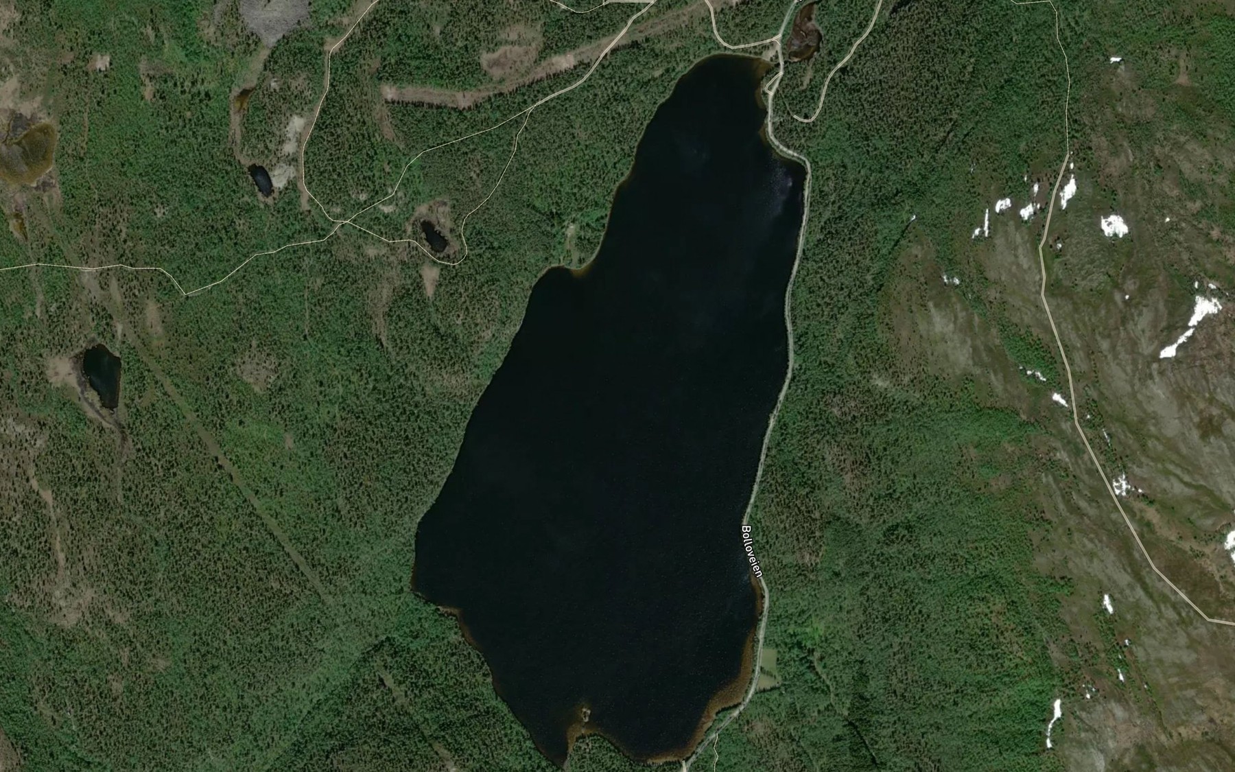 Satellite map of the Storvannet