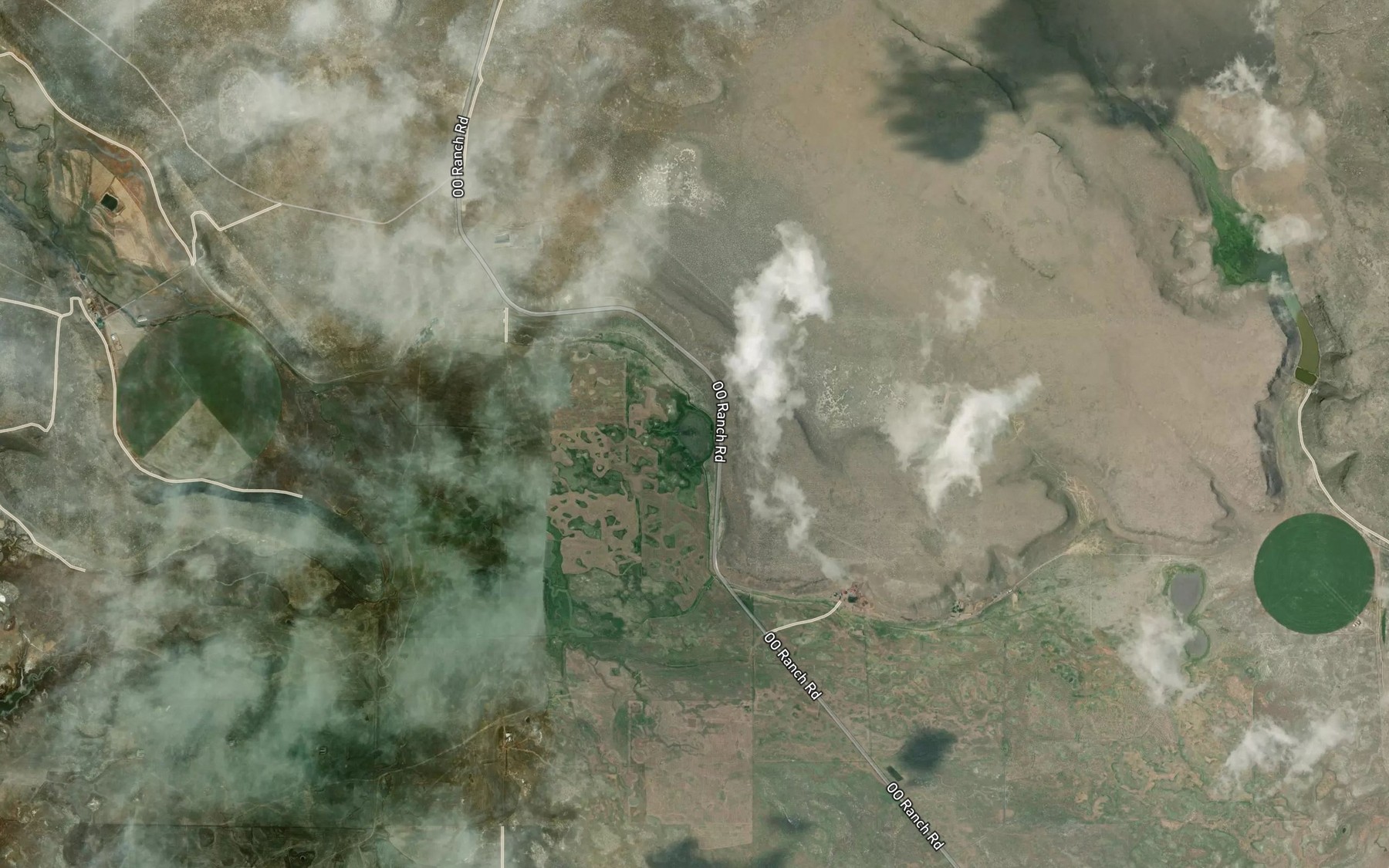 Satellite map of the Cote Lake