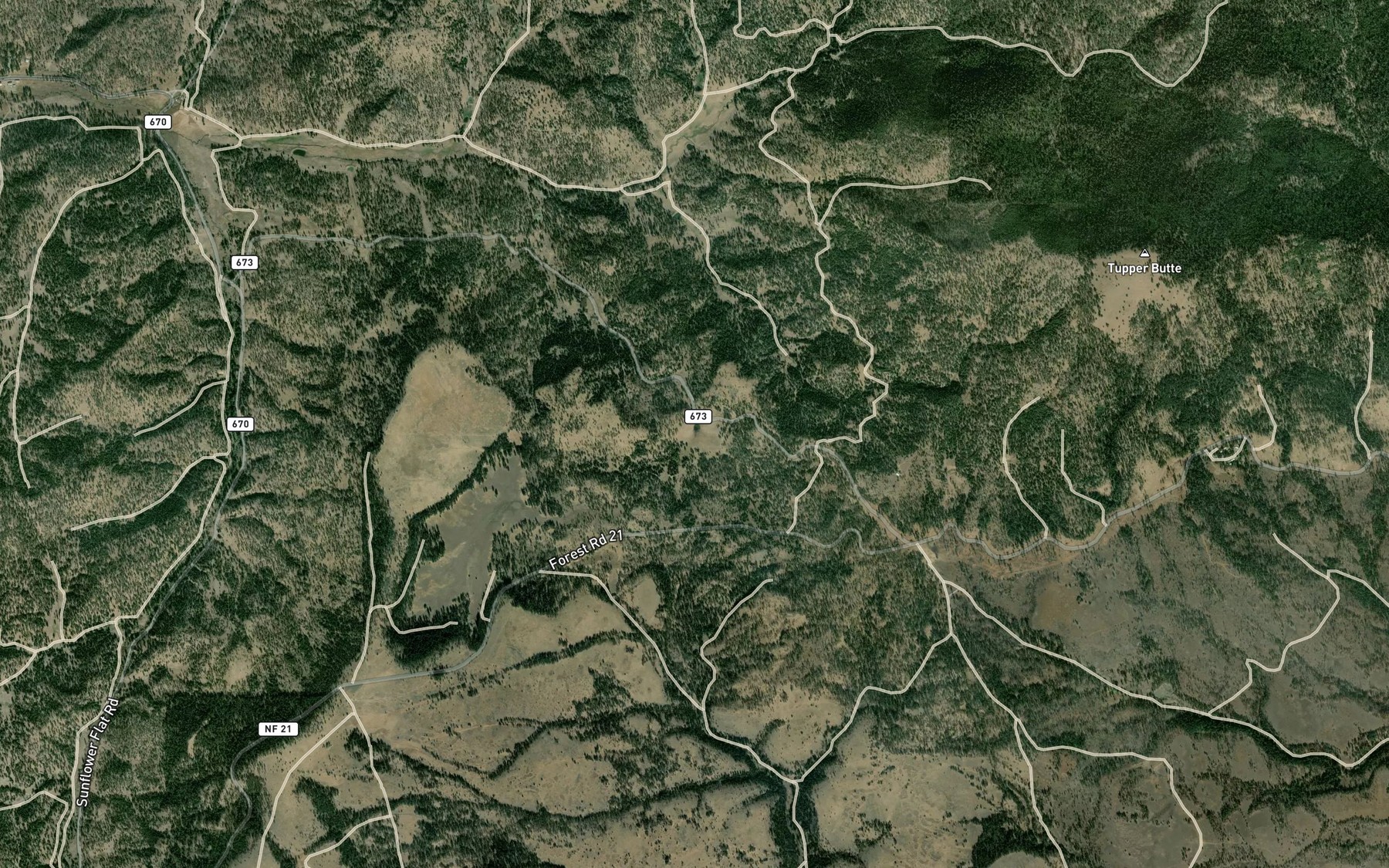 Satellite map of the Sperry Spring