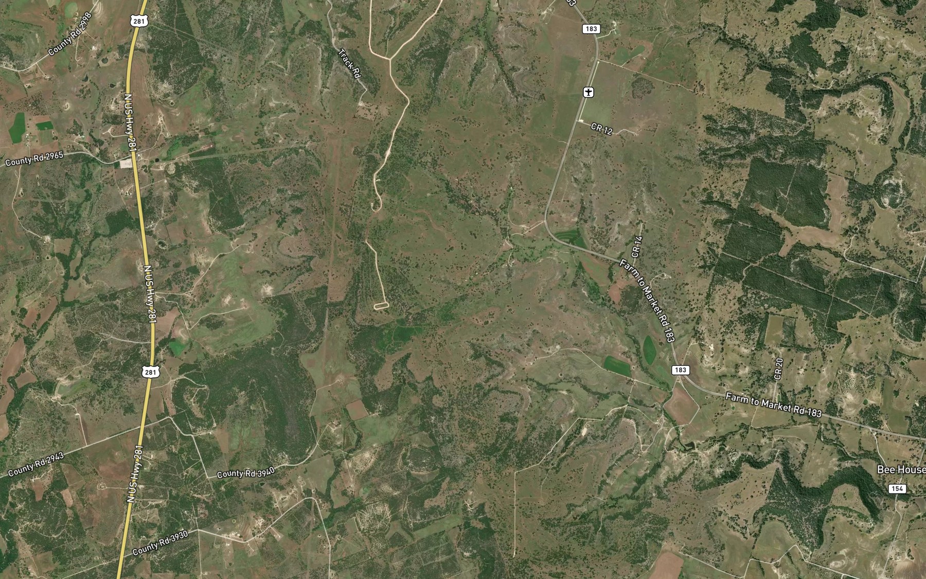 Satellite map of the Burr Oak Spring