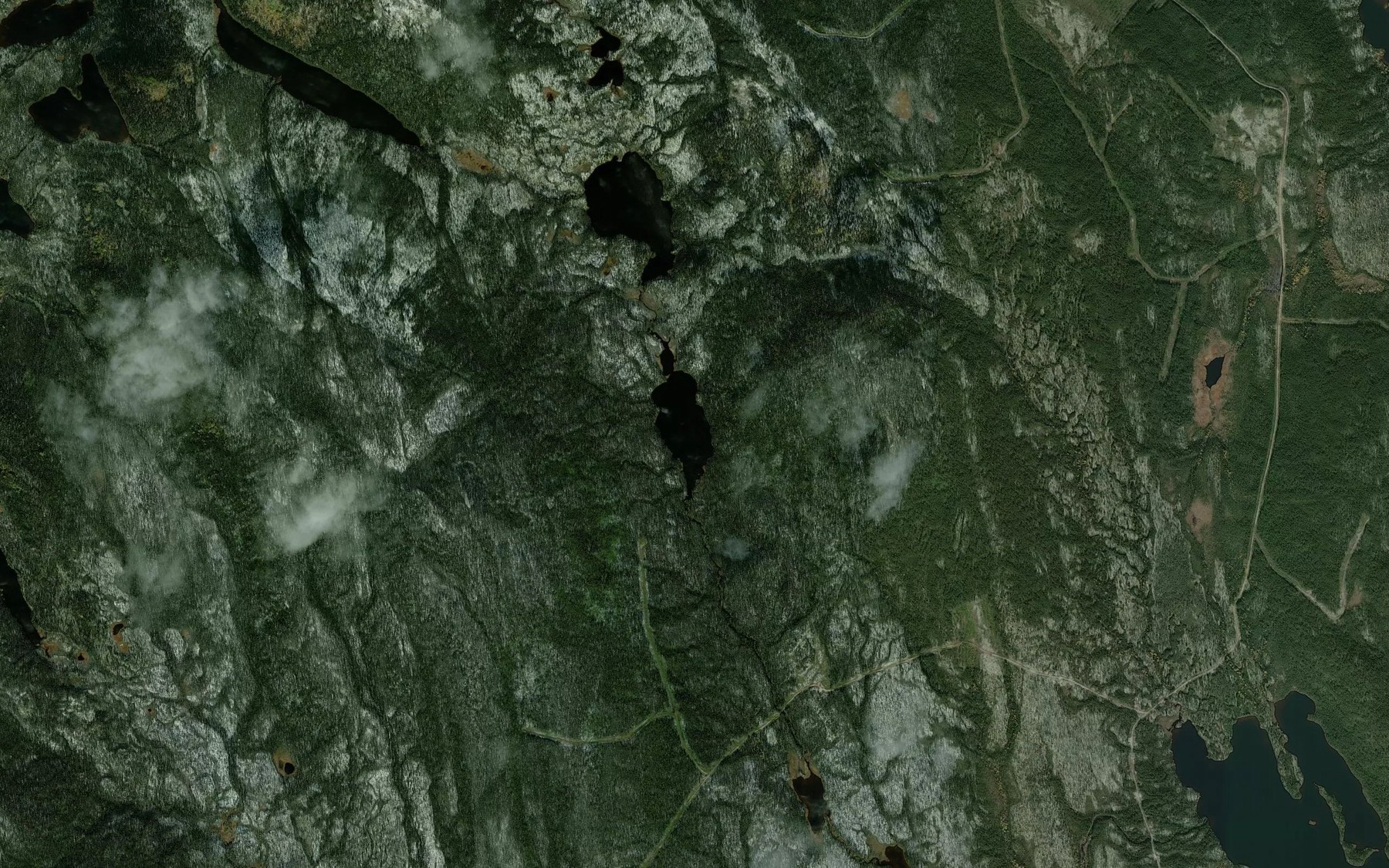 Satellite map of the Lac des Larves