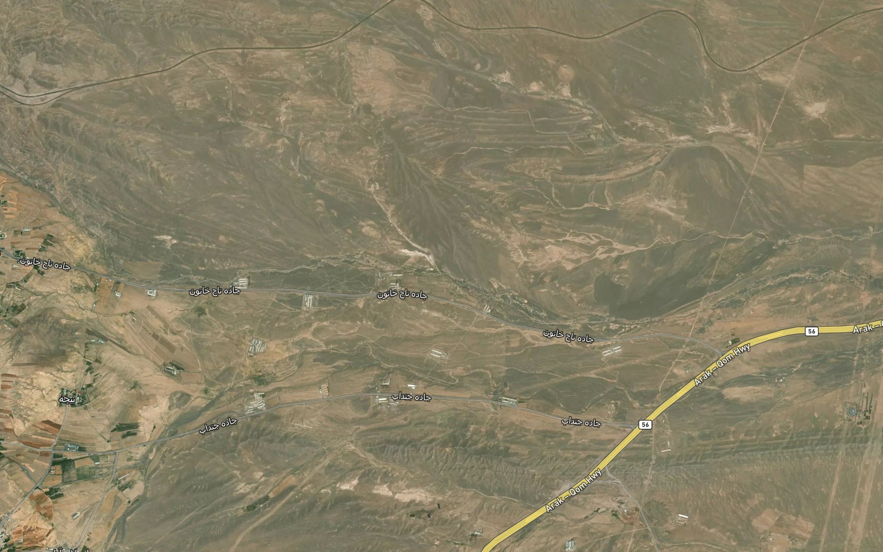 Satellite map of the Rudkhaneh-ye Salman
