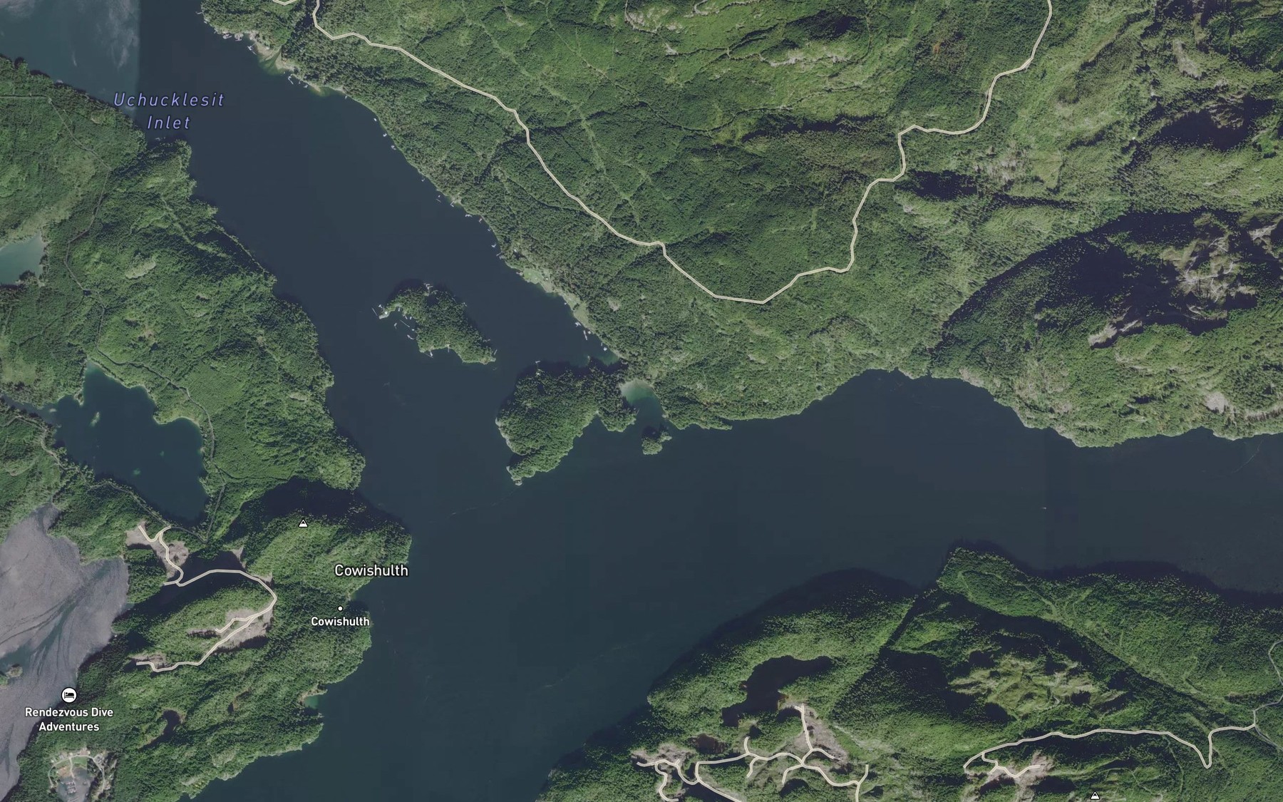 Satellite map of the Limestone Bay