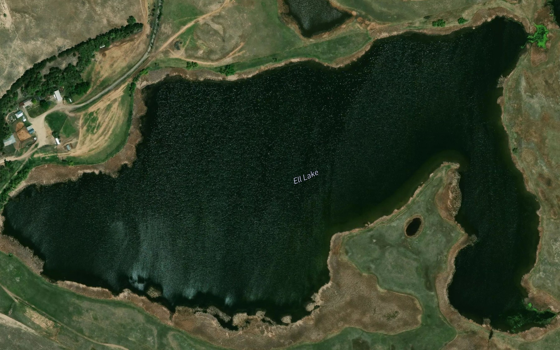Satellite map of the Ell Lake