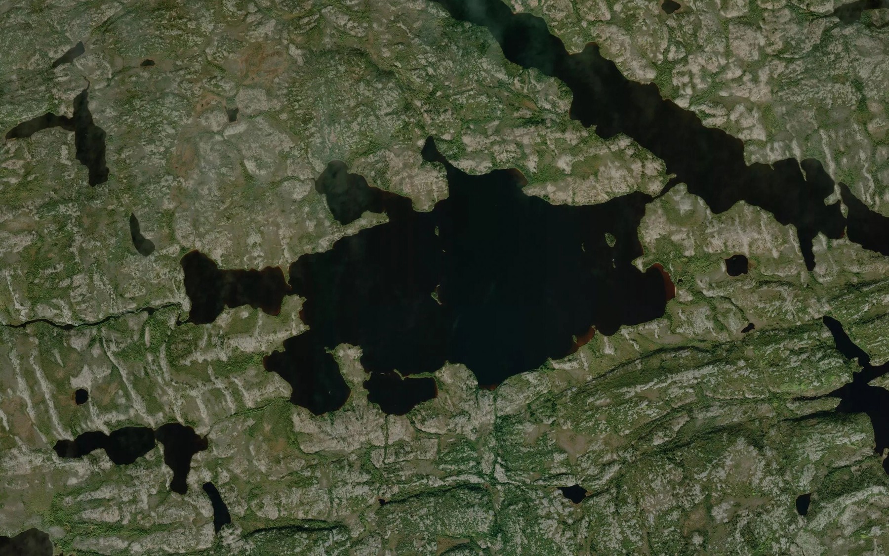 Satellite map of the Lac Manikan