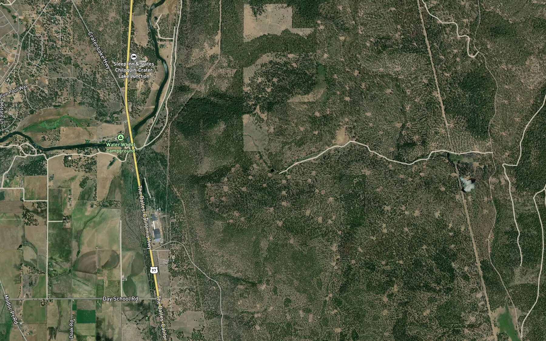 Satellite map of the Lobert Draw Reservoir