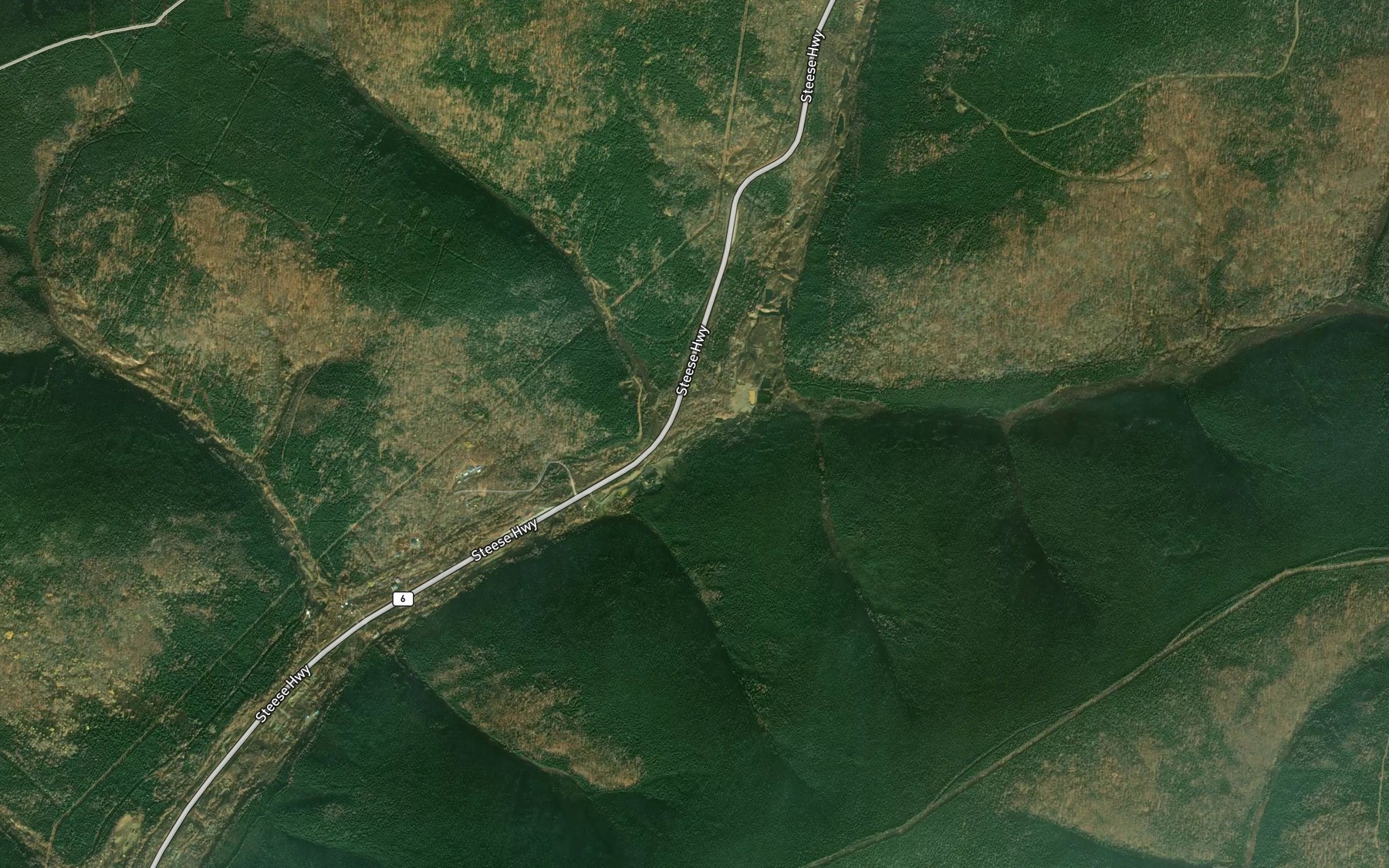 Satellite map of the Granite Creek