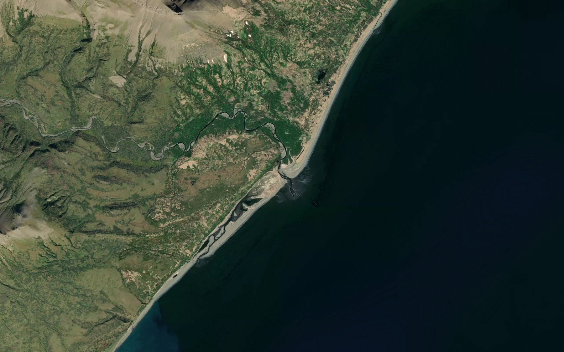 Satellite map of the Pass Creek