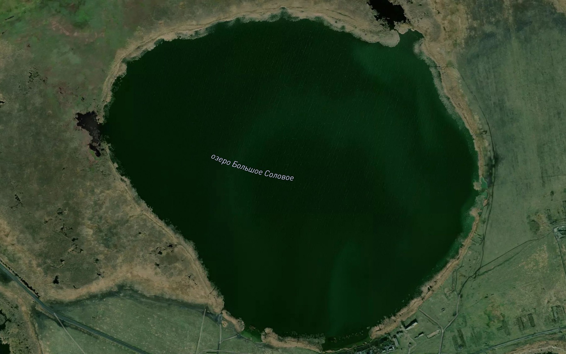 Satellite map of the Ozero Bol'shoye Solovoye