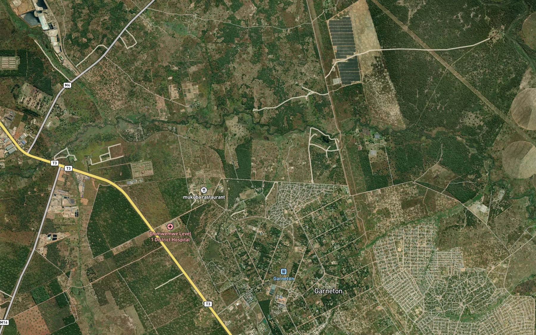 Satellite map of the Lwanshimba