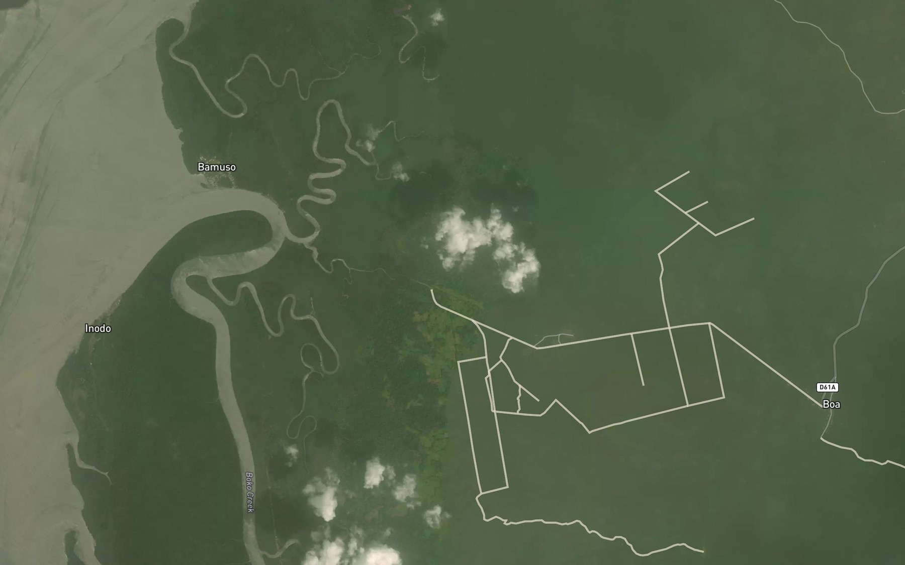 Satellite map of the Natanga