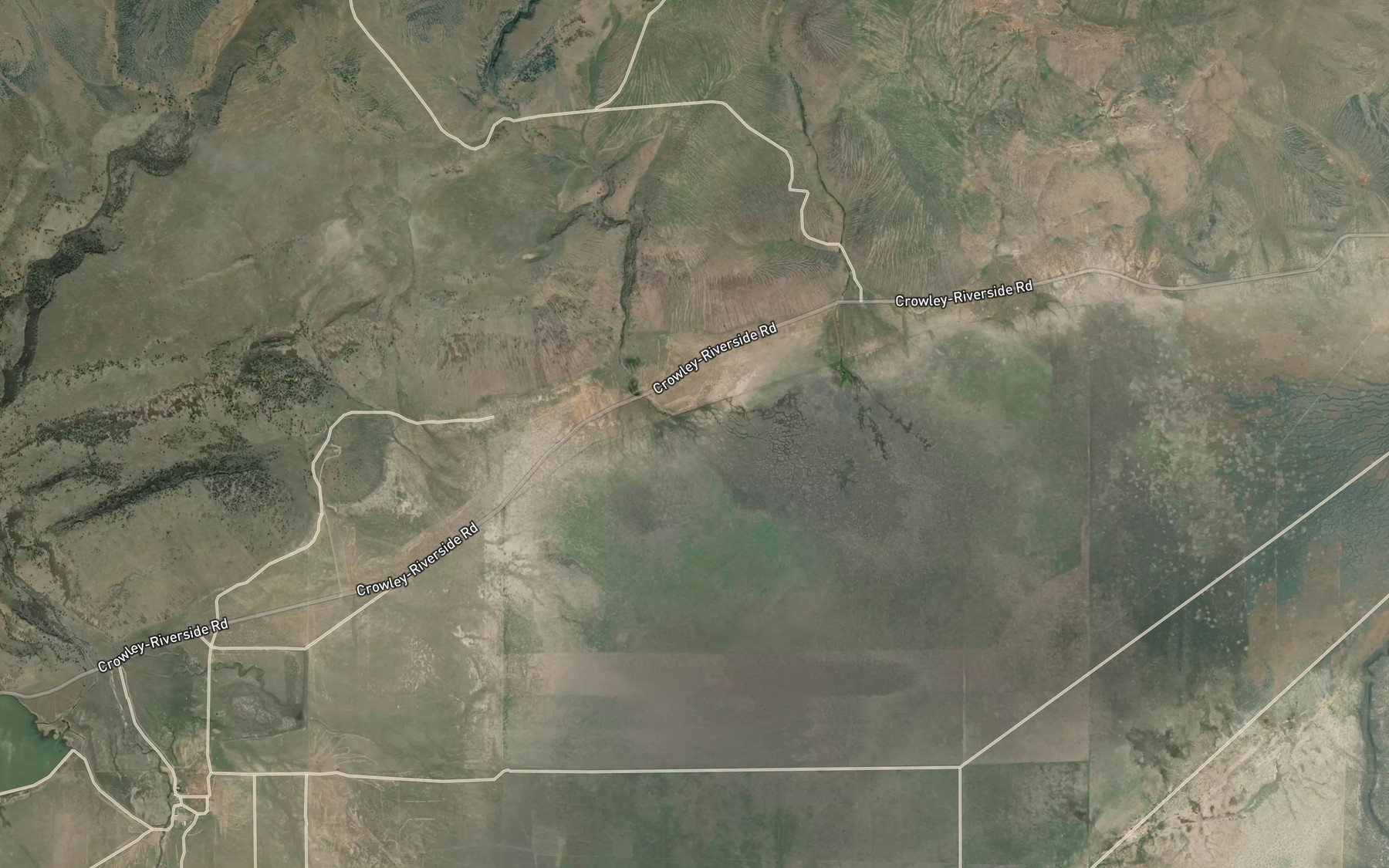 Satellite map of the Couch Creek