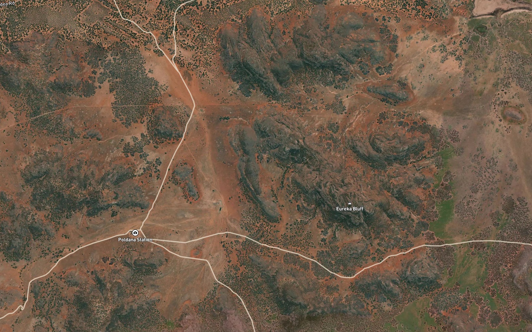 Satellite map of the Wandambo Lake
