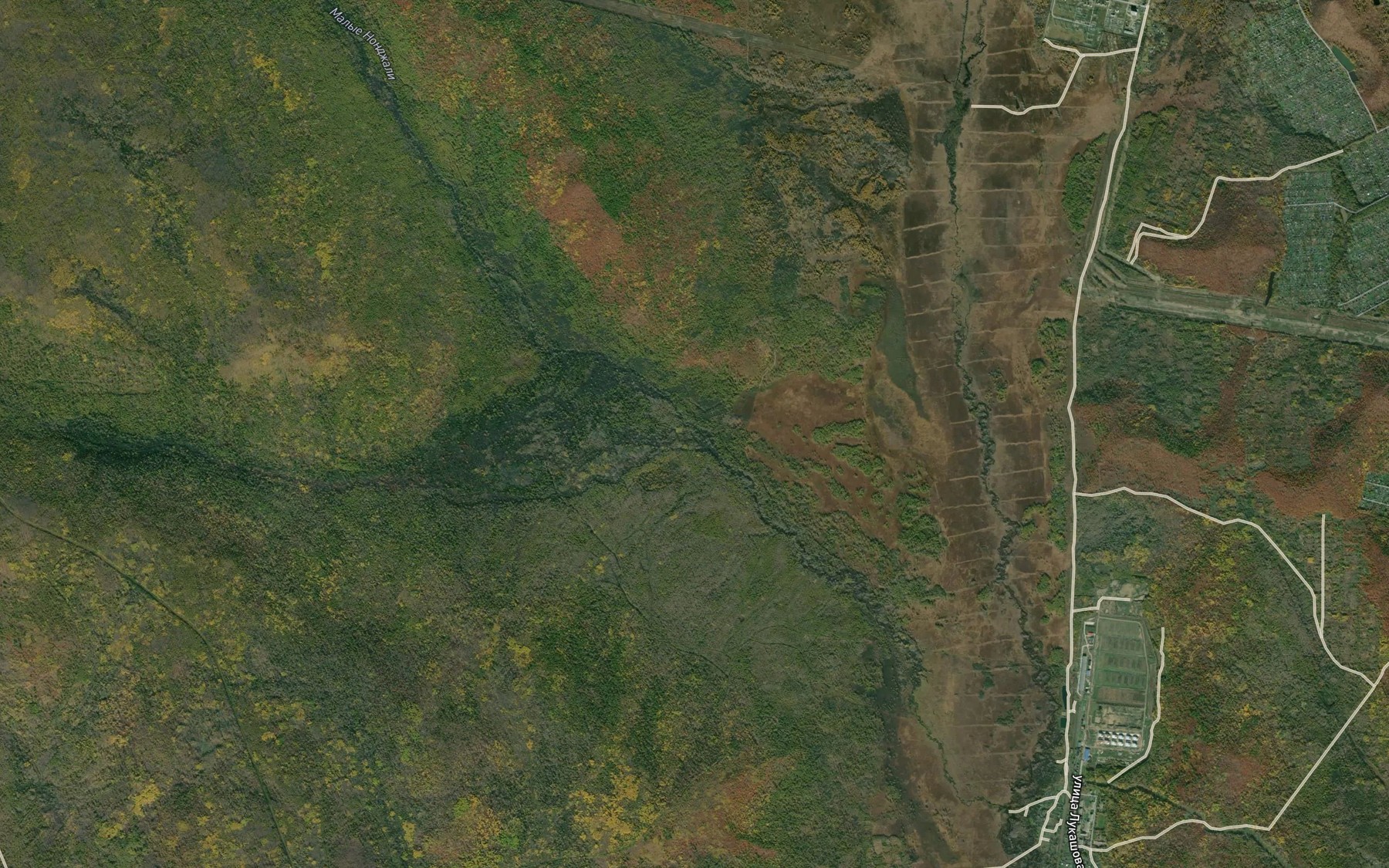 Satellite map of the Malyye Nondzhali