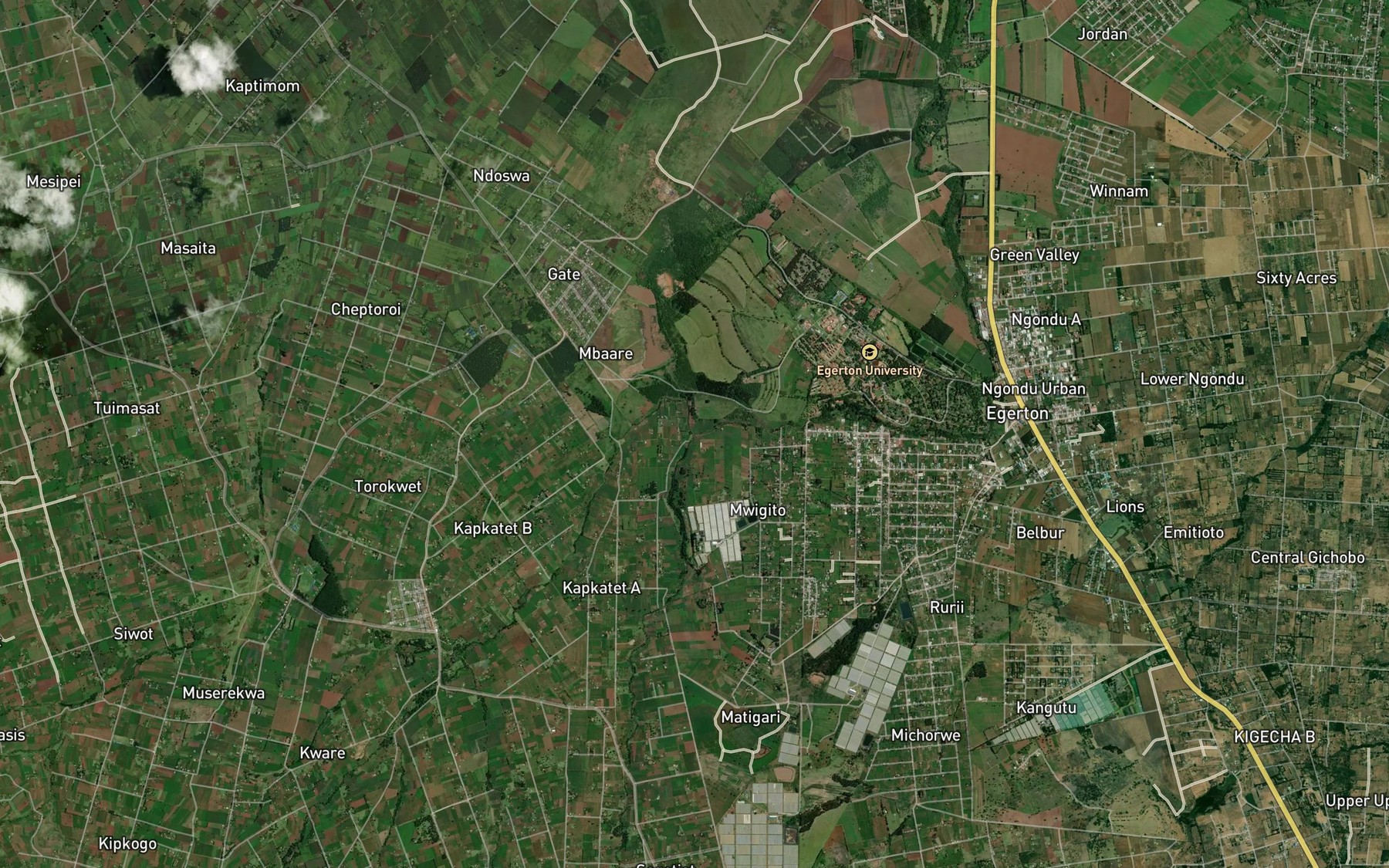 Satellite map of the Little Shuru
