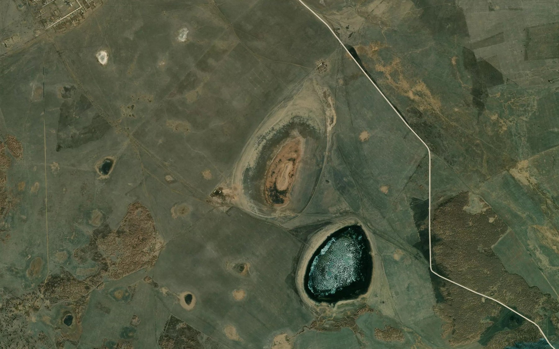 Satellite map of the Ozero Burgunda