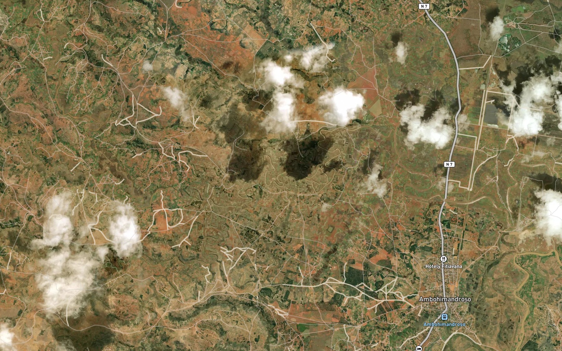 Satellite map of the Andranotsipihina