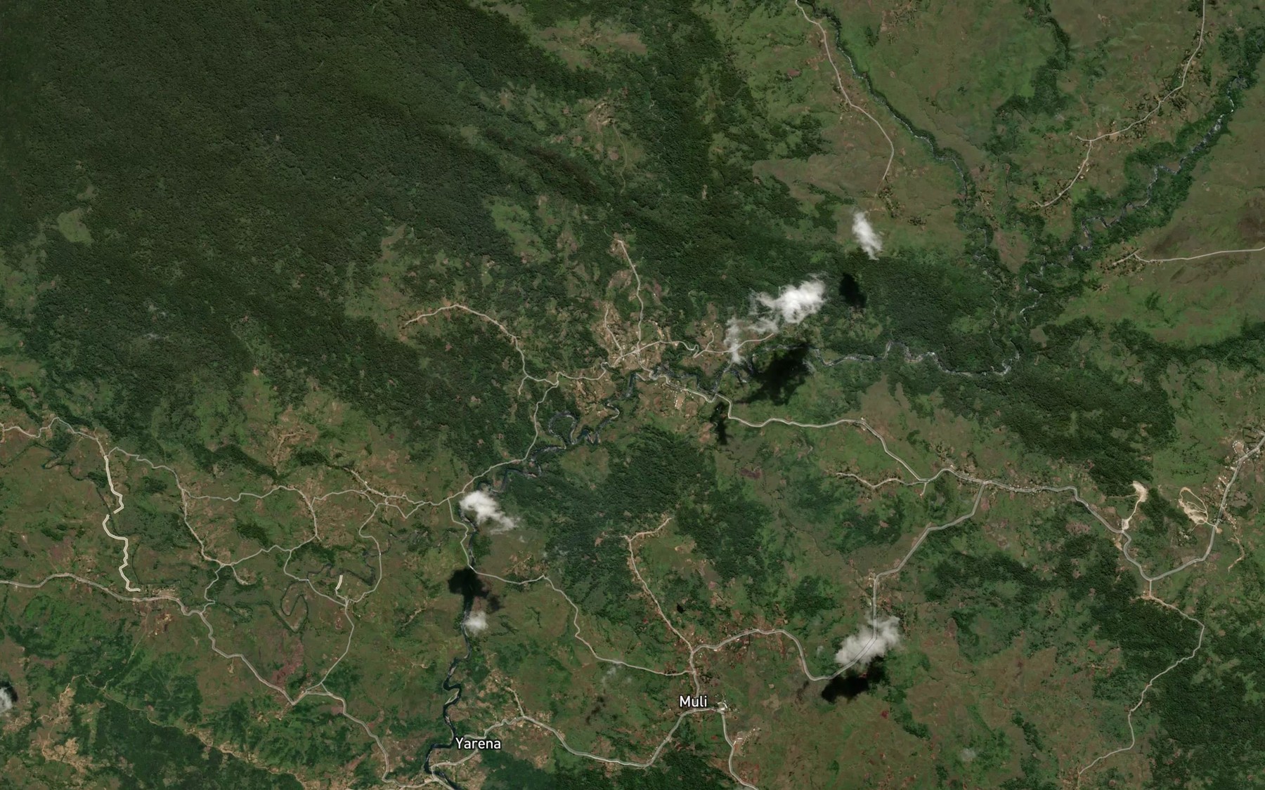 Satellite map of the Kuni River