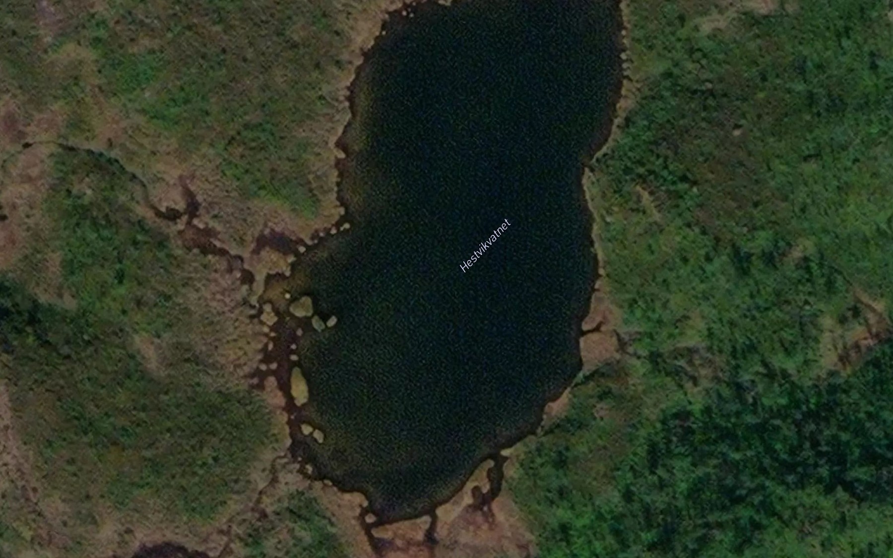 Satellite map of the Hestvikvatnet