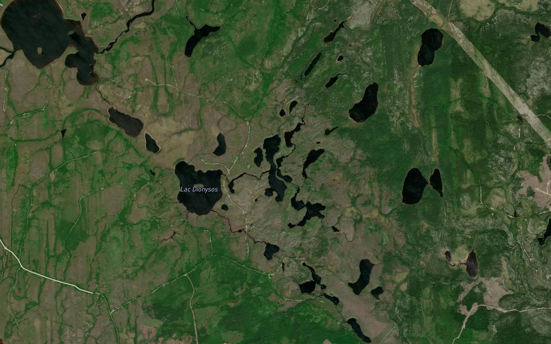 Satellite map of the Lac Brugelogne