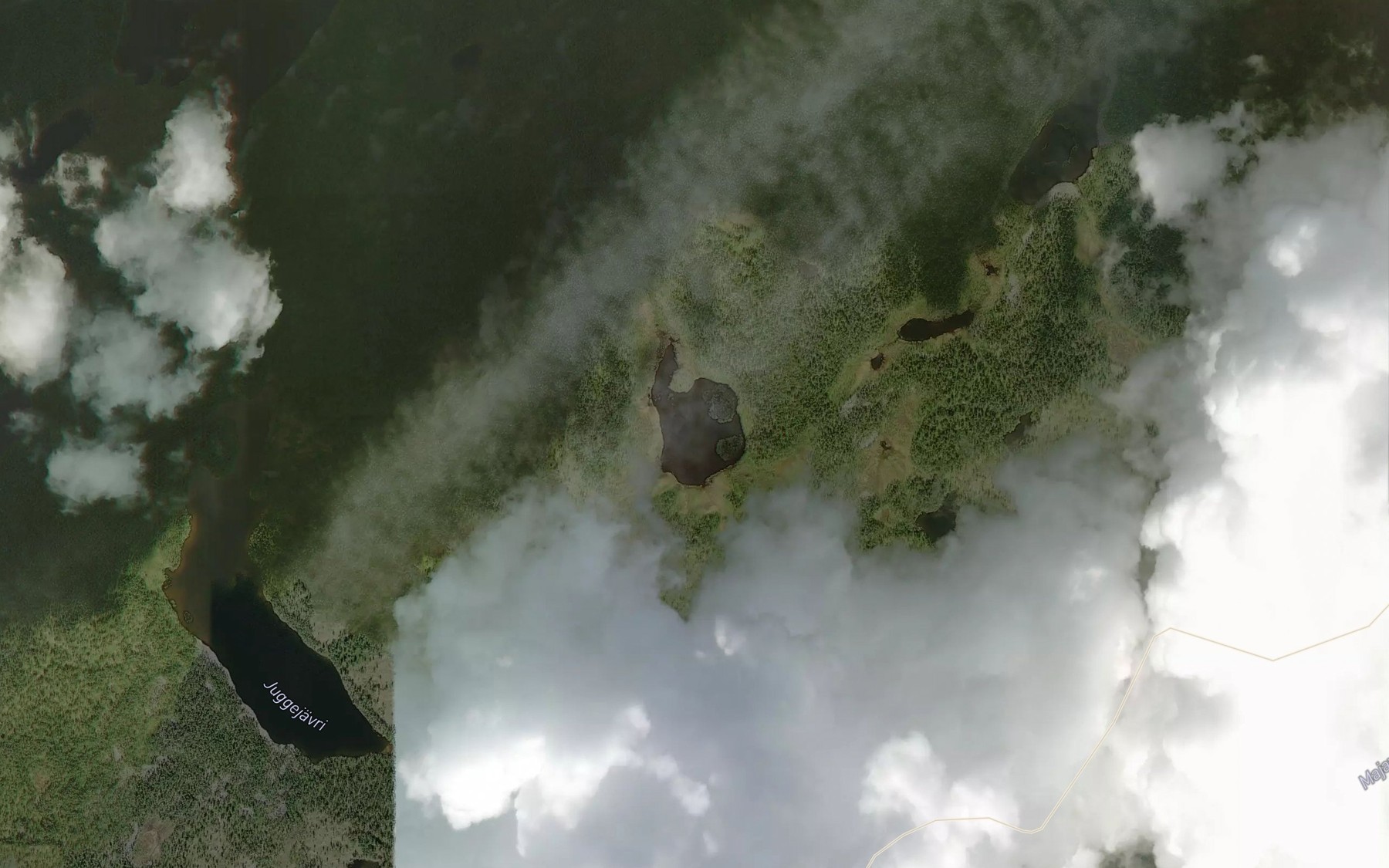 Satellite map of the Tikunampumajarvi