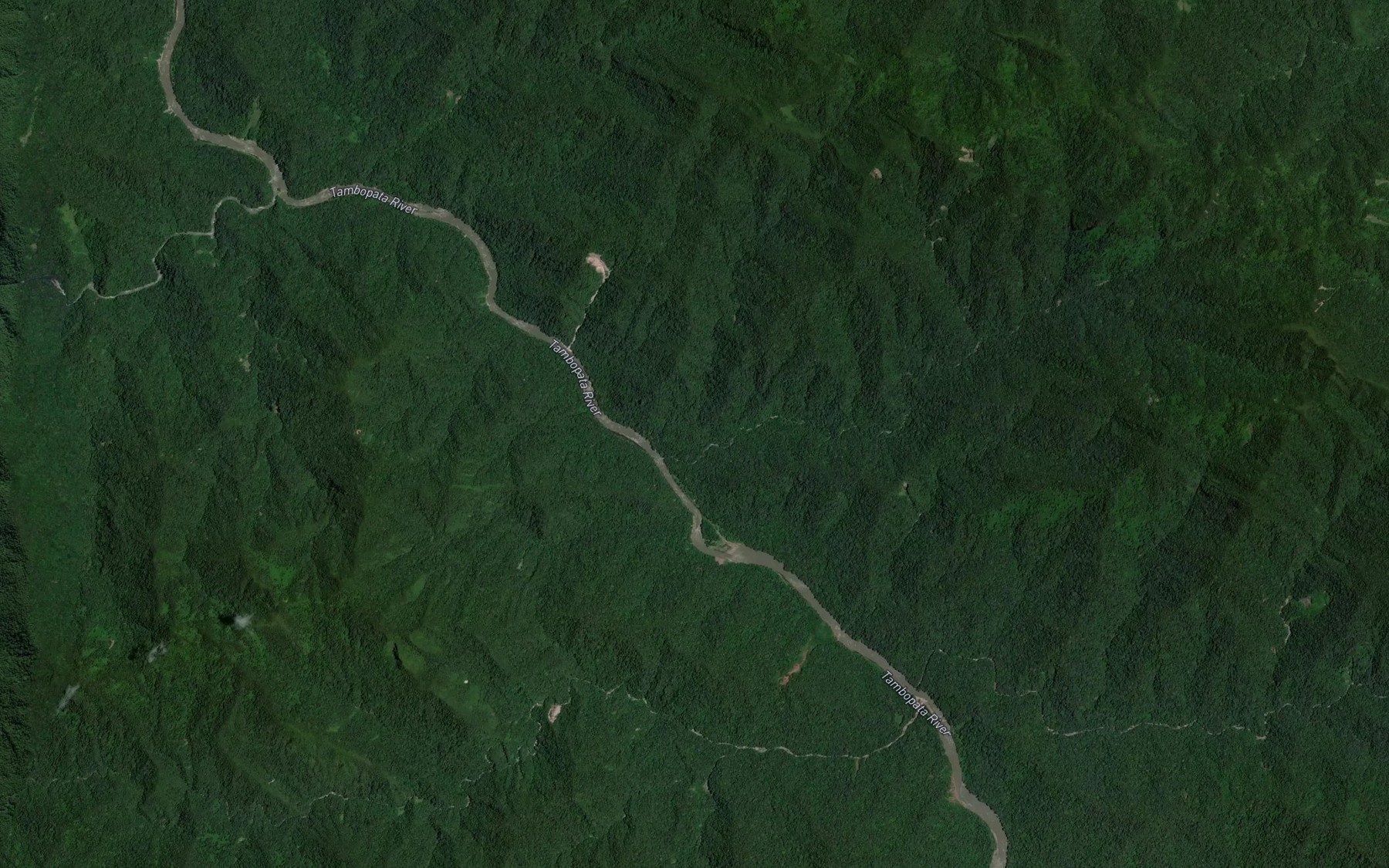 Satellite map of the Quebrada Lobo
