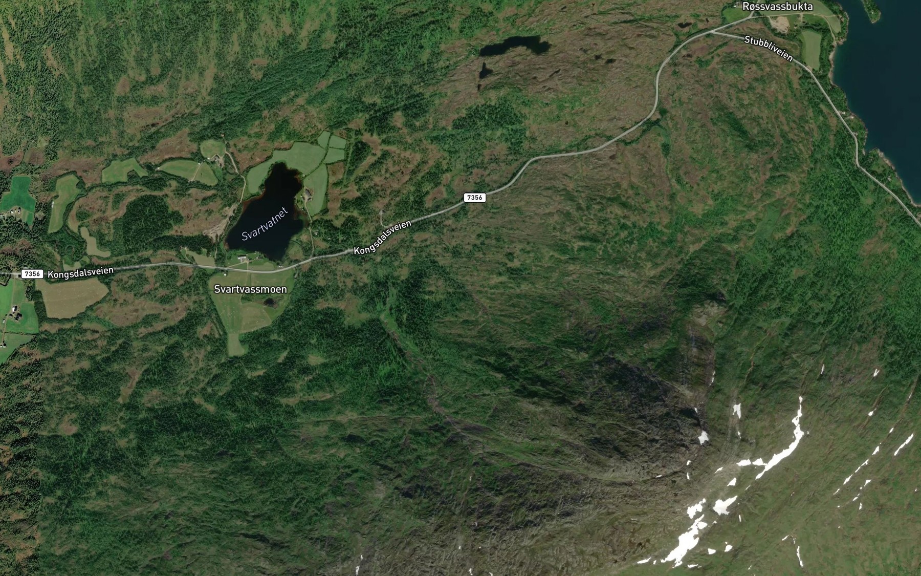 Satellite map of the Granskoglibekken
