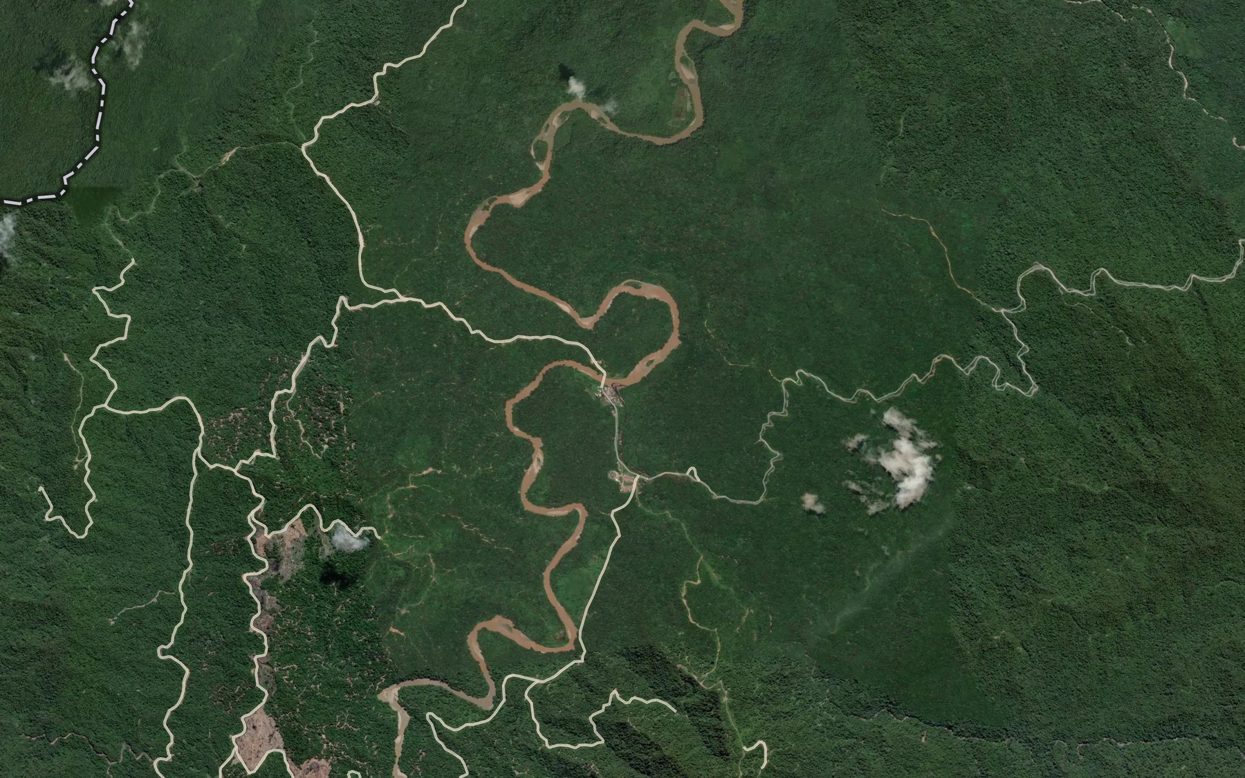 Satellite map of the Sungai Brunot