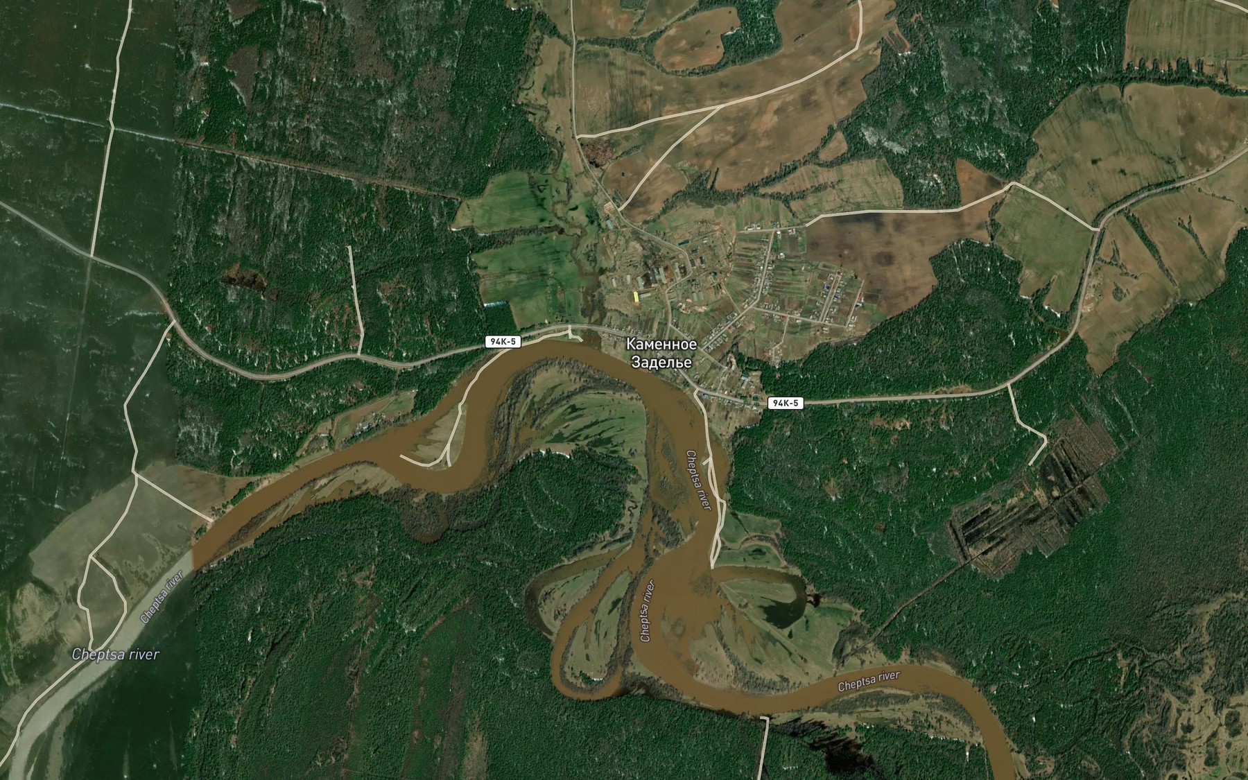 Satellite map of the Untemka
