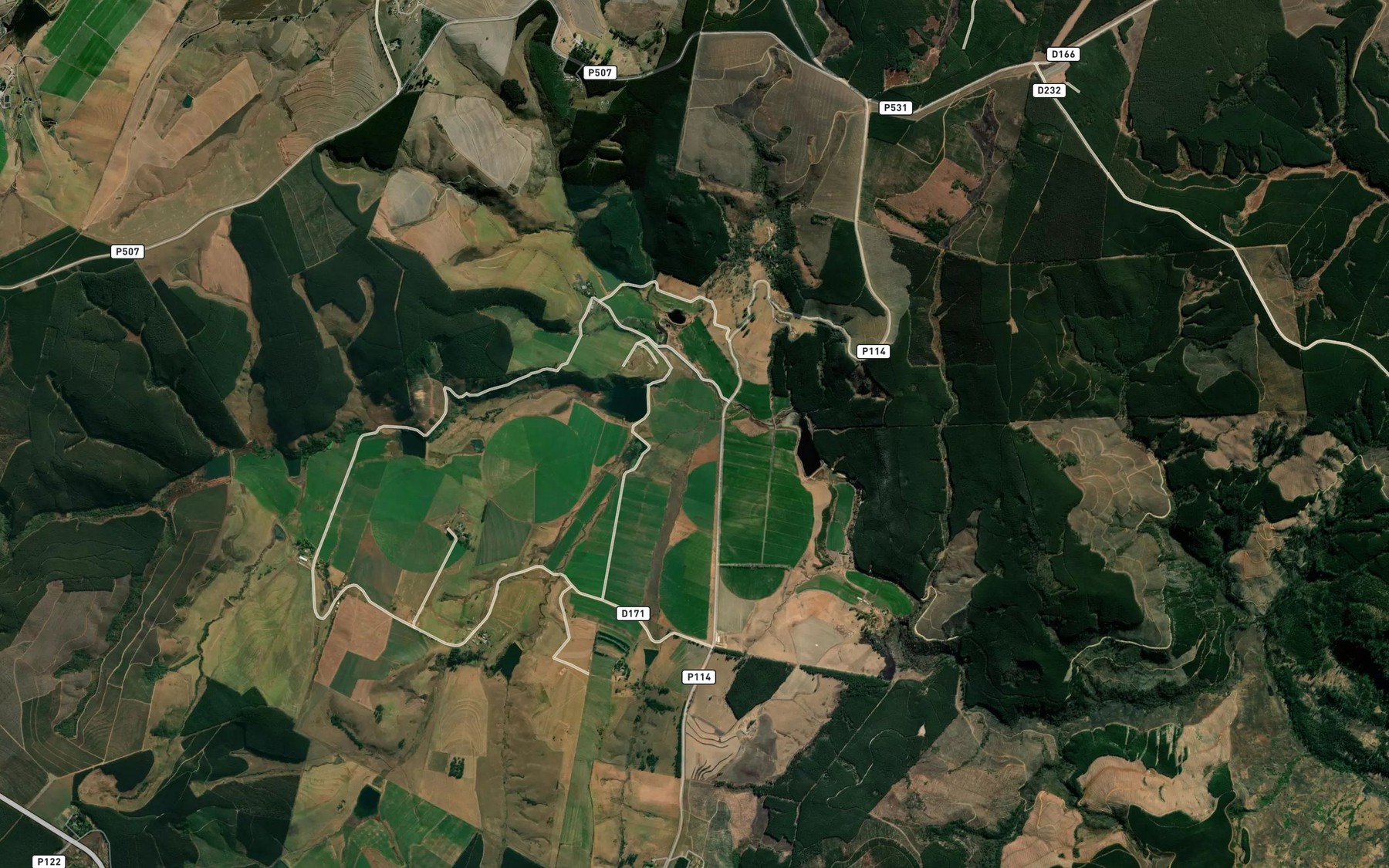 Satellite map of the KuXama