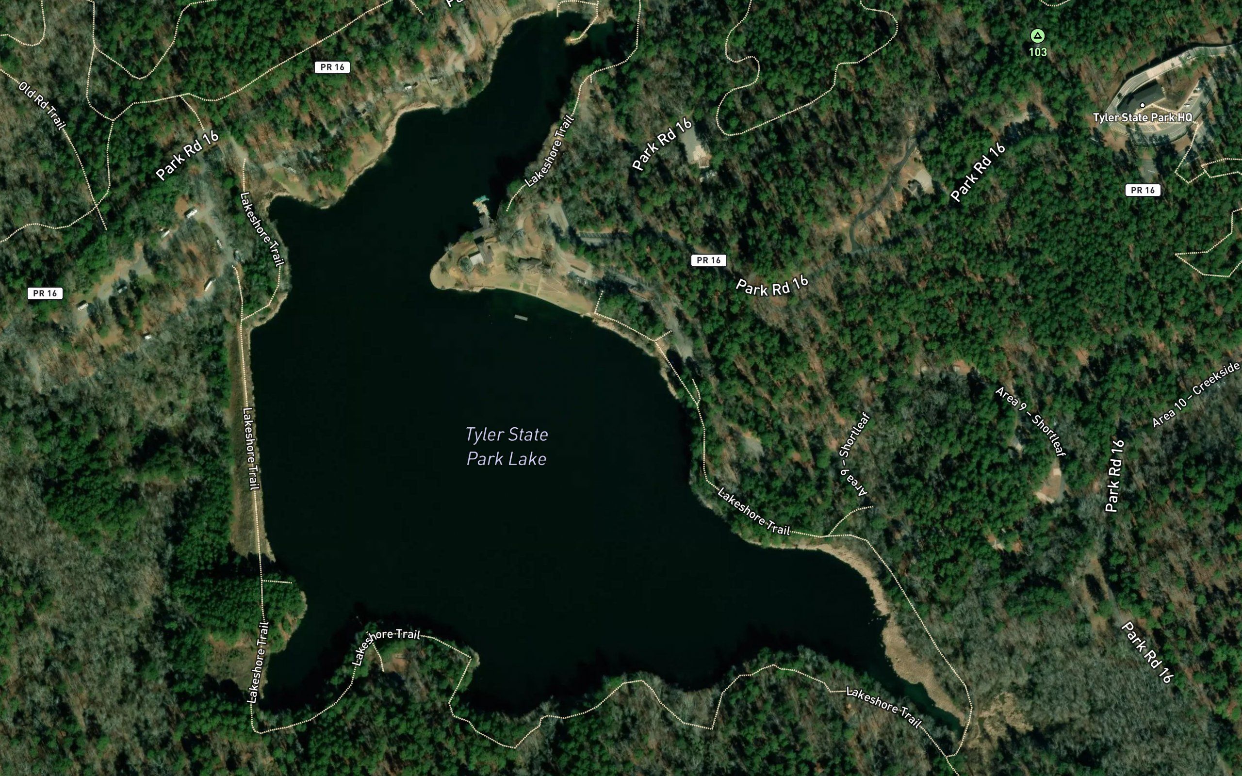 Tyler State Park Lake