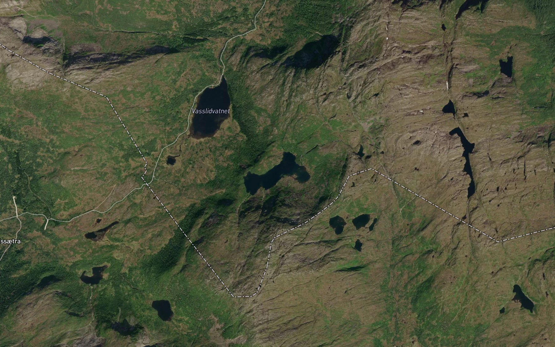 Satellite map of the Svartedalsvatnet