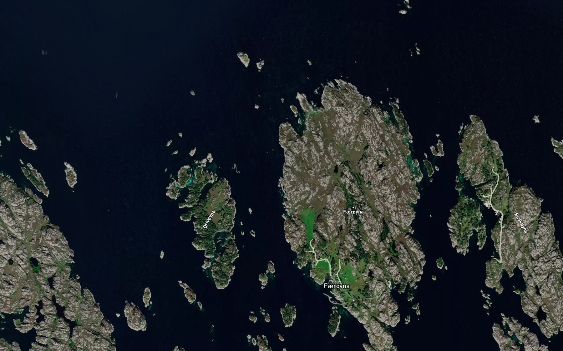 Satellite map of the Nordre Varevika