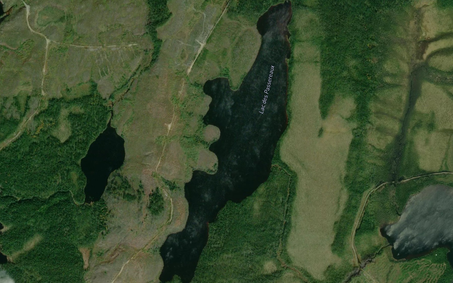Satellite map of the Lac des Passereaux