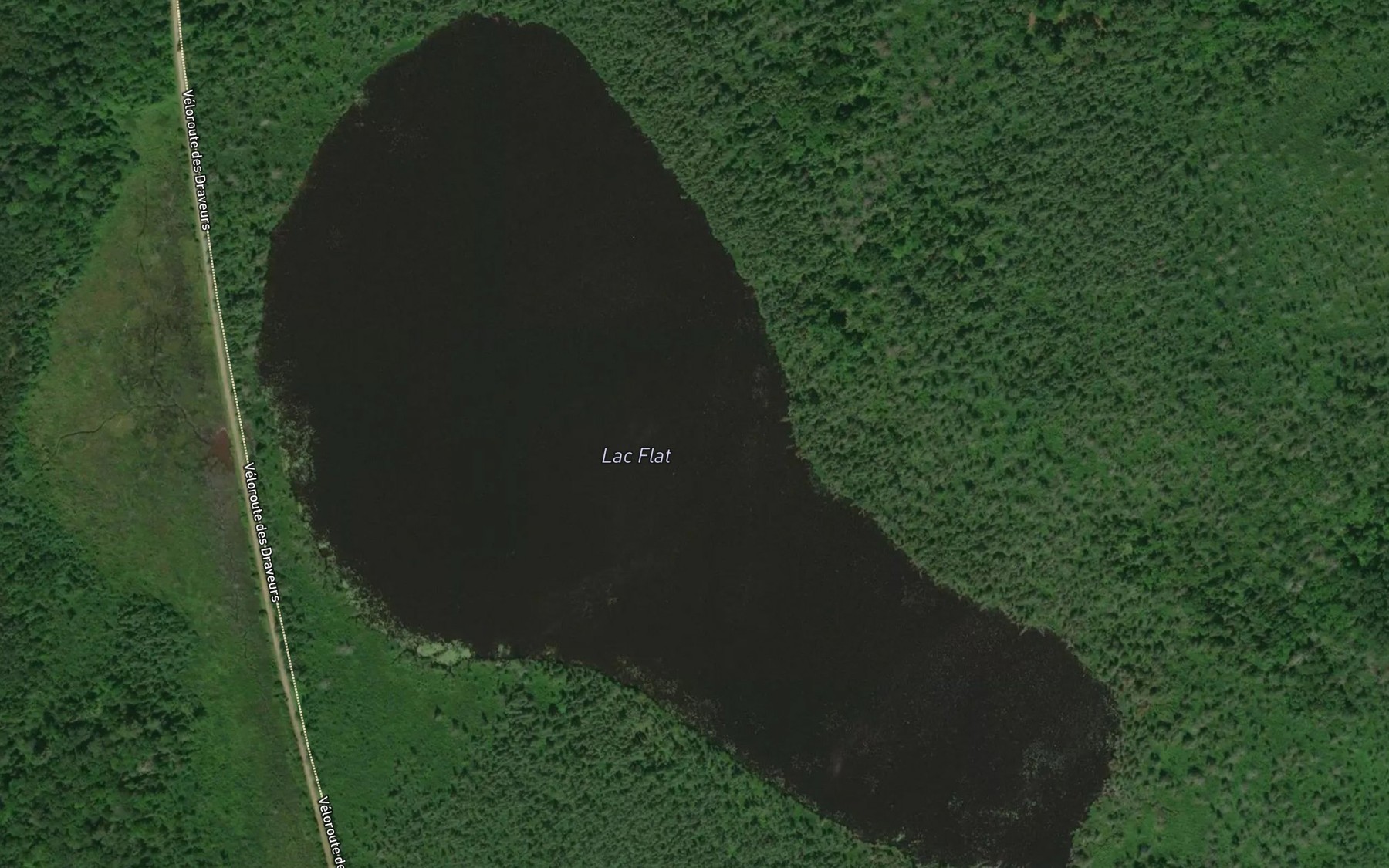 Satellite map of the Lac Flat