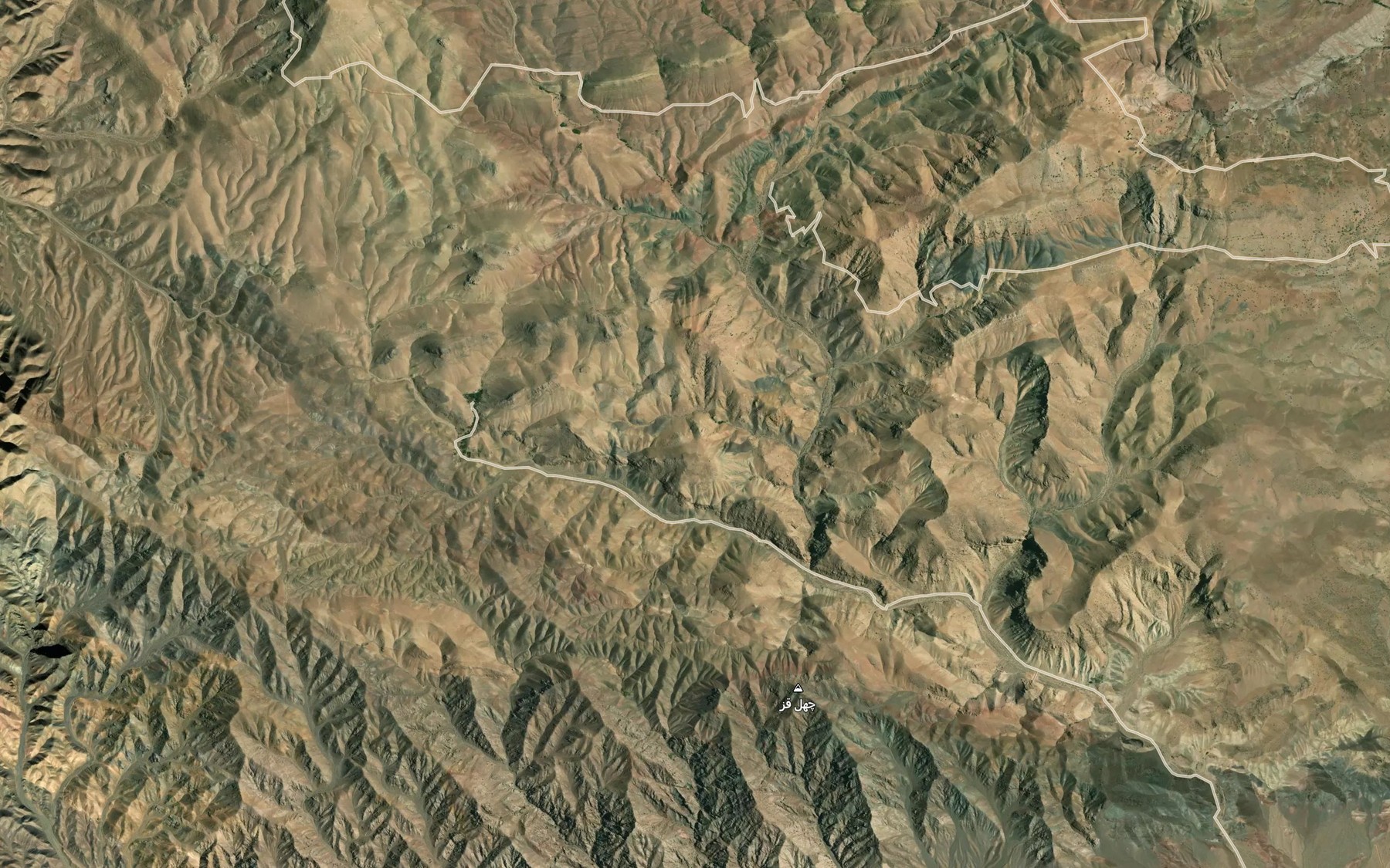 Satellite map of the Cheshmeh-ye Dehak