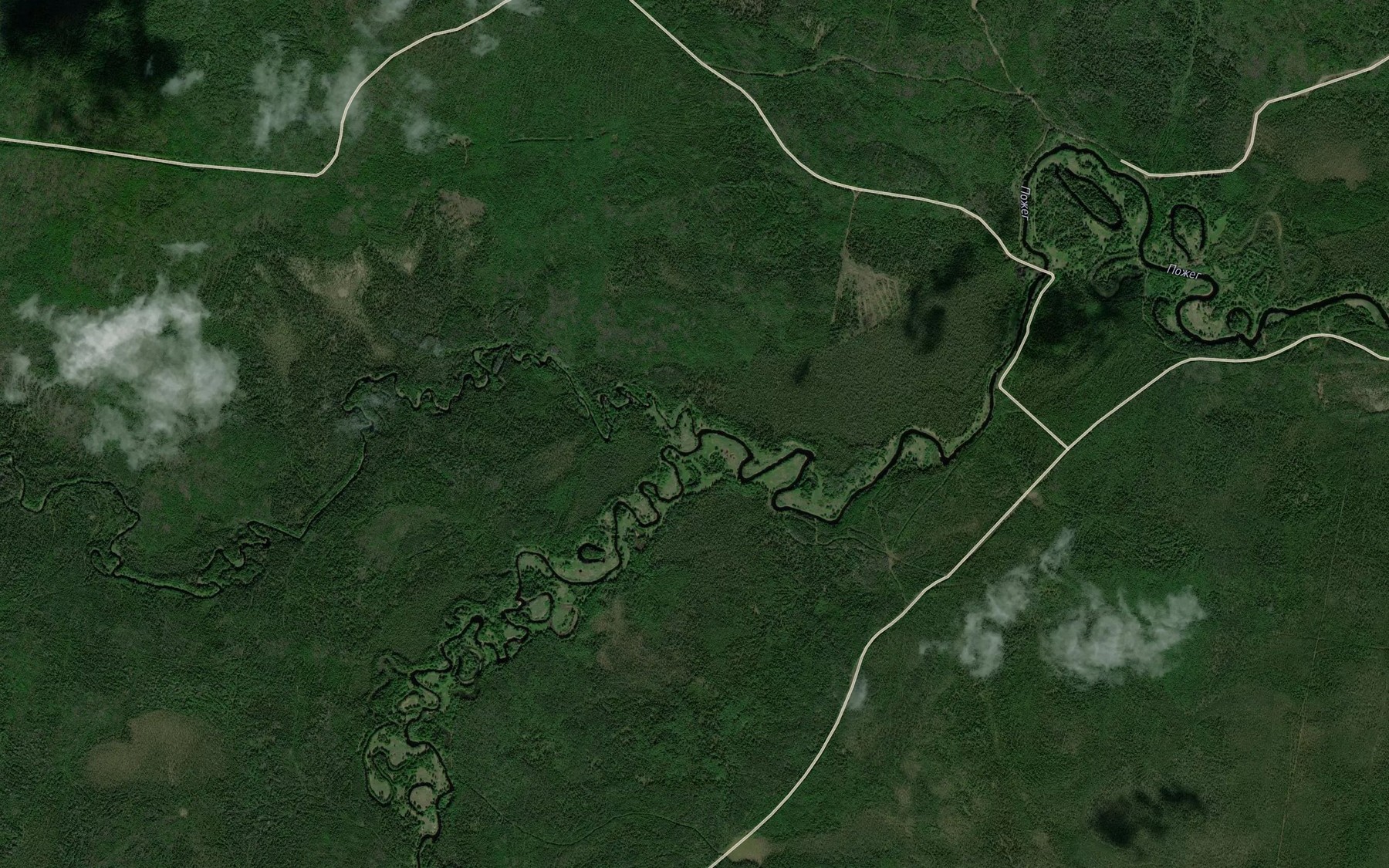 Satellite map of the Chernaya