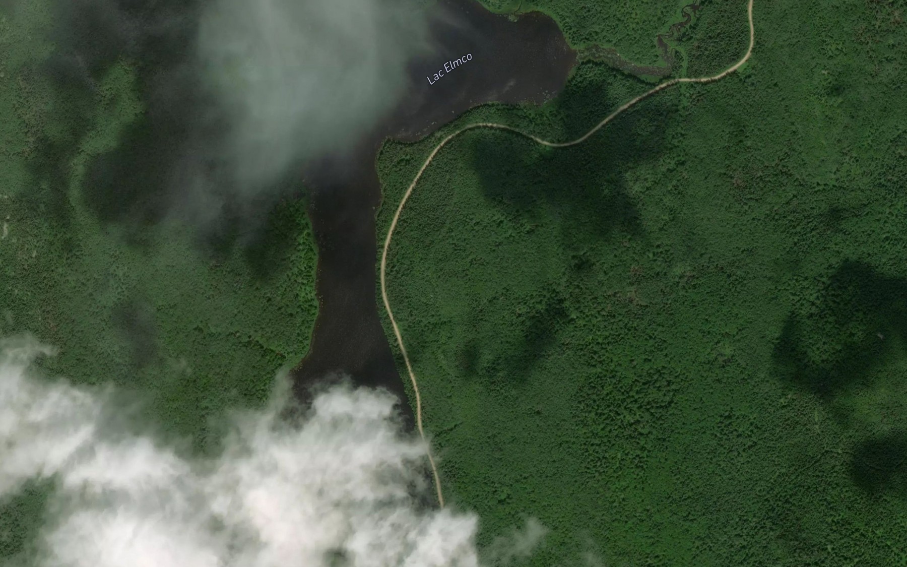 Satellite map of the Lac Elmco