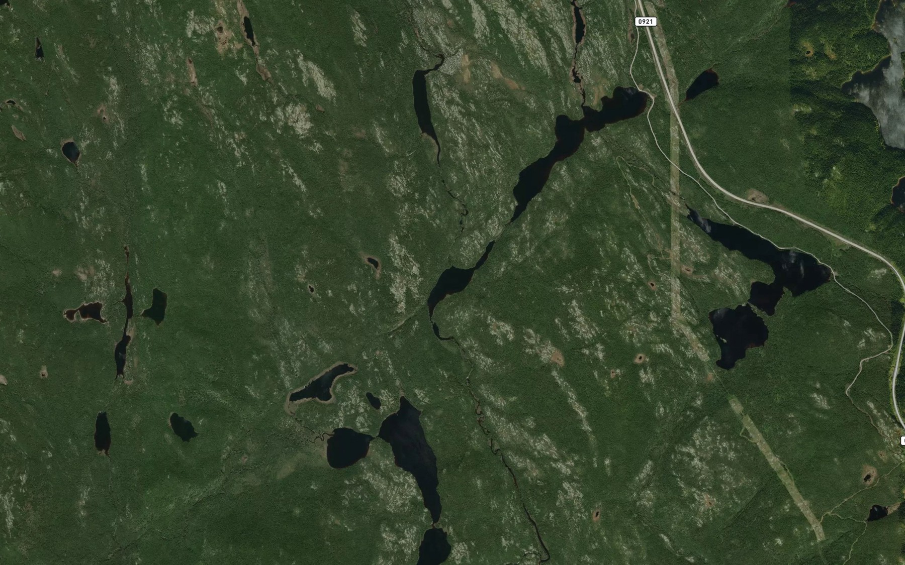 Satellite map of the Lac Modeste