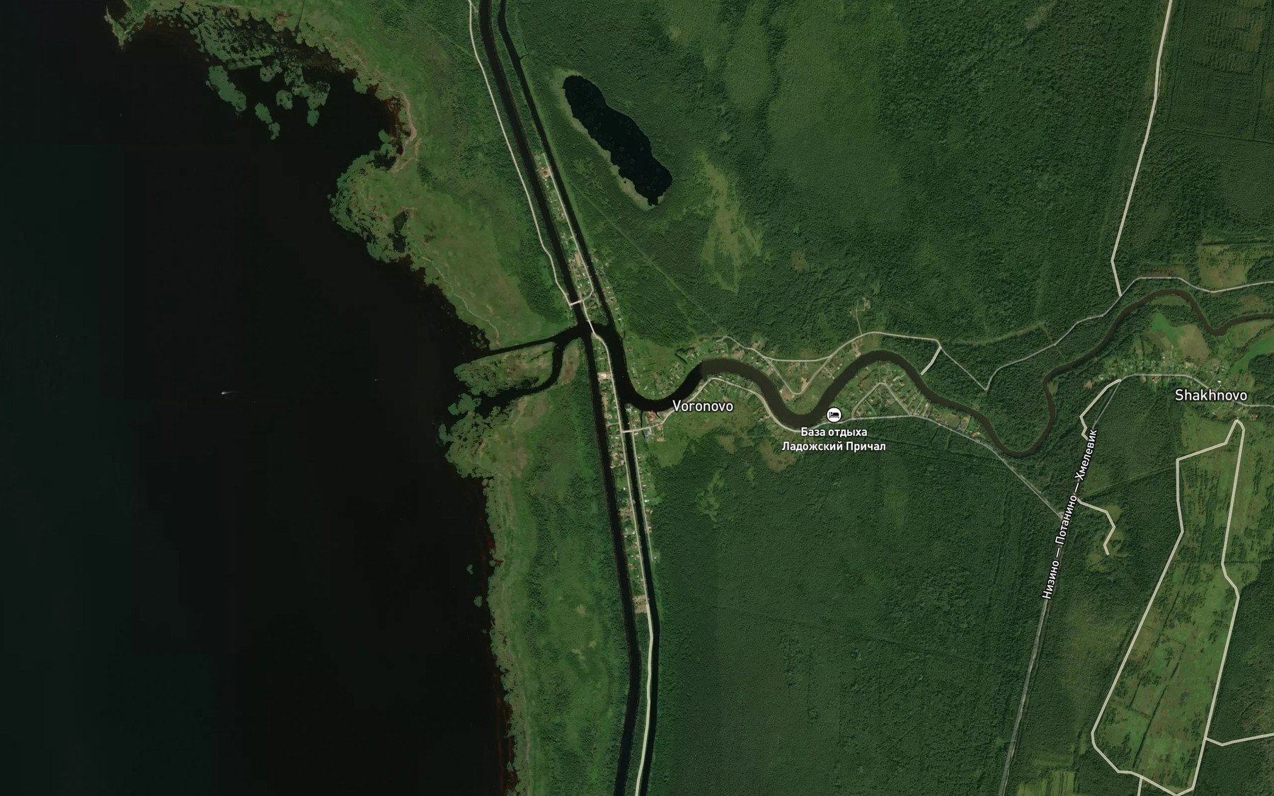 Satellite map of the Voronezhka
