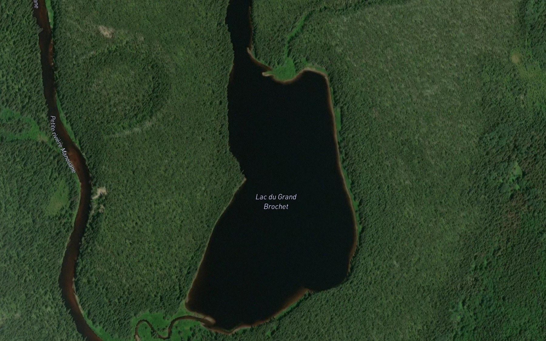 Satellite map of the Lac du Grand Brochet