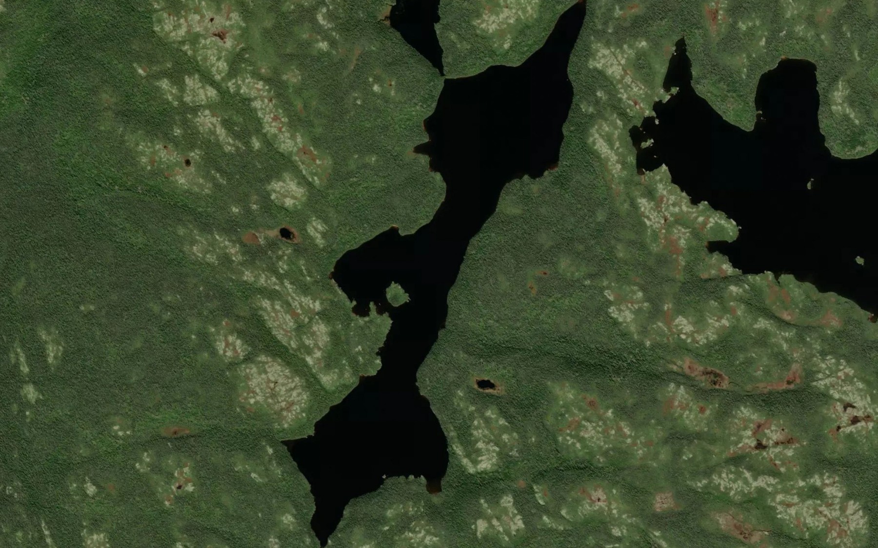 Satellite map of the Lac Antan Upakauna